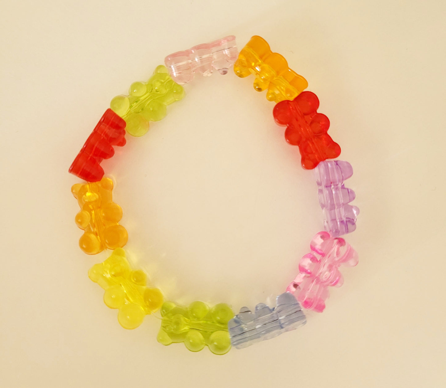 Rainbow 'Gummy Bear' Beaded Bracelet