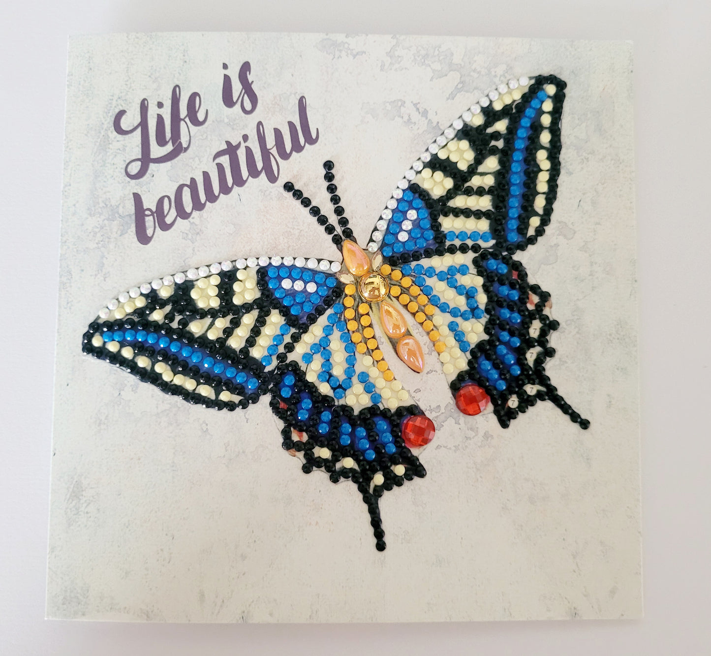 Diamond Art Best Wishes Card (Butterfly)