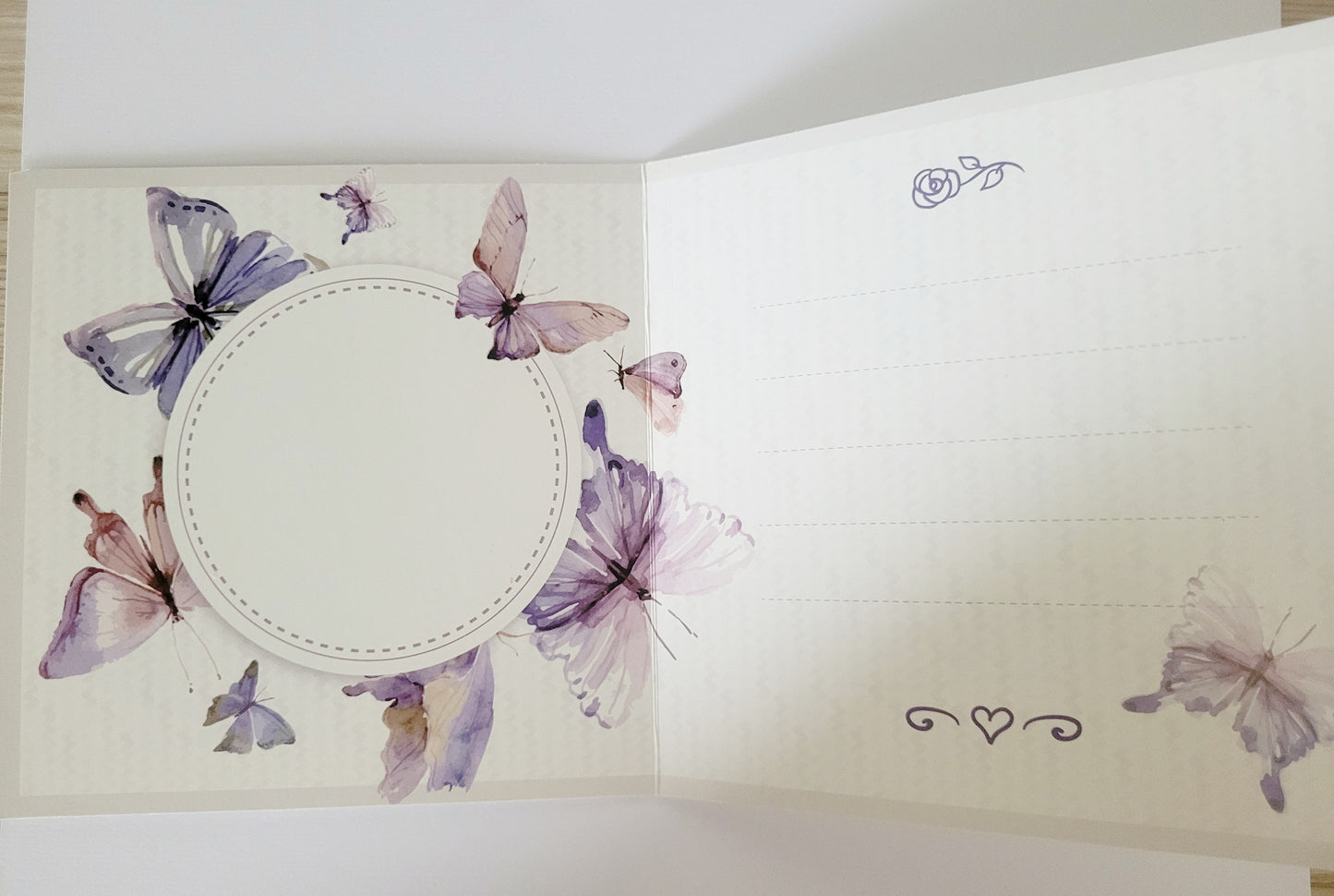 Diamond Art Best Wishes Card (Butterfly)