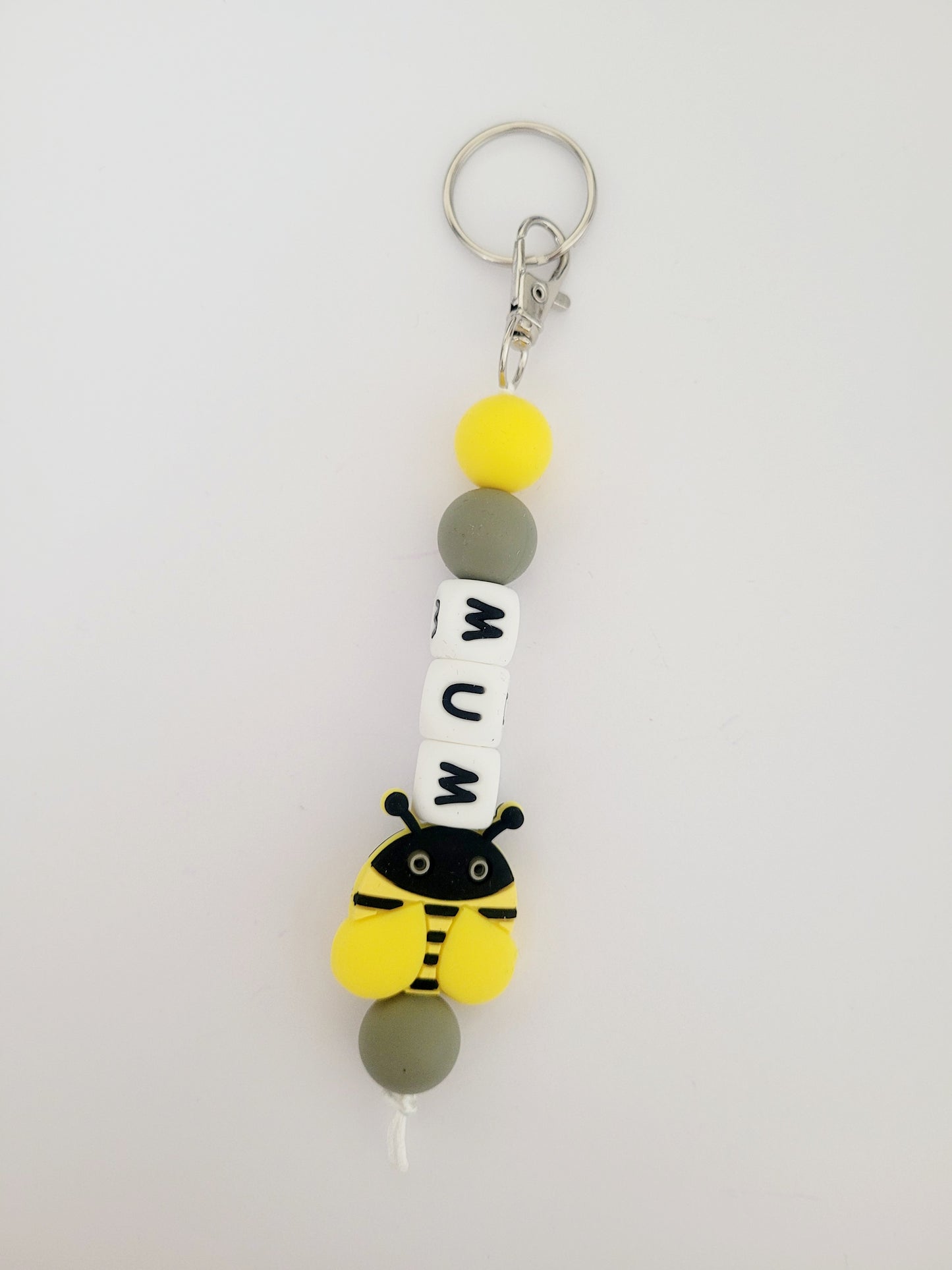 Bee 'Mum' Silicone Keyring