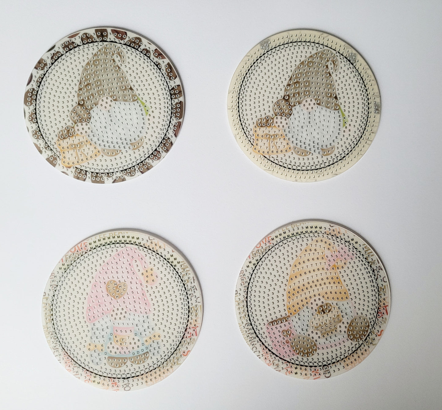 Diamond Art Gnome Coaster Set Kit