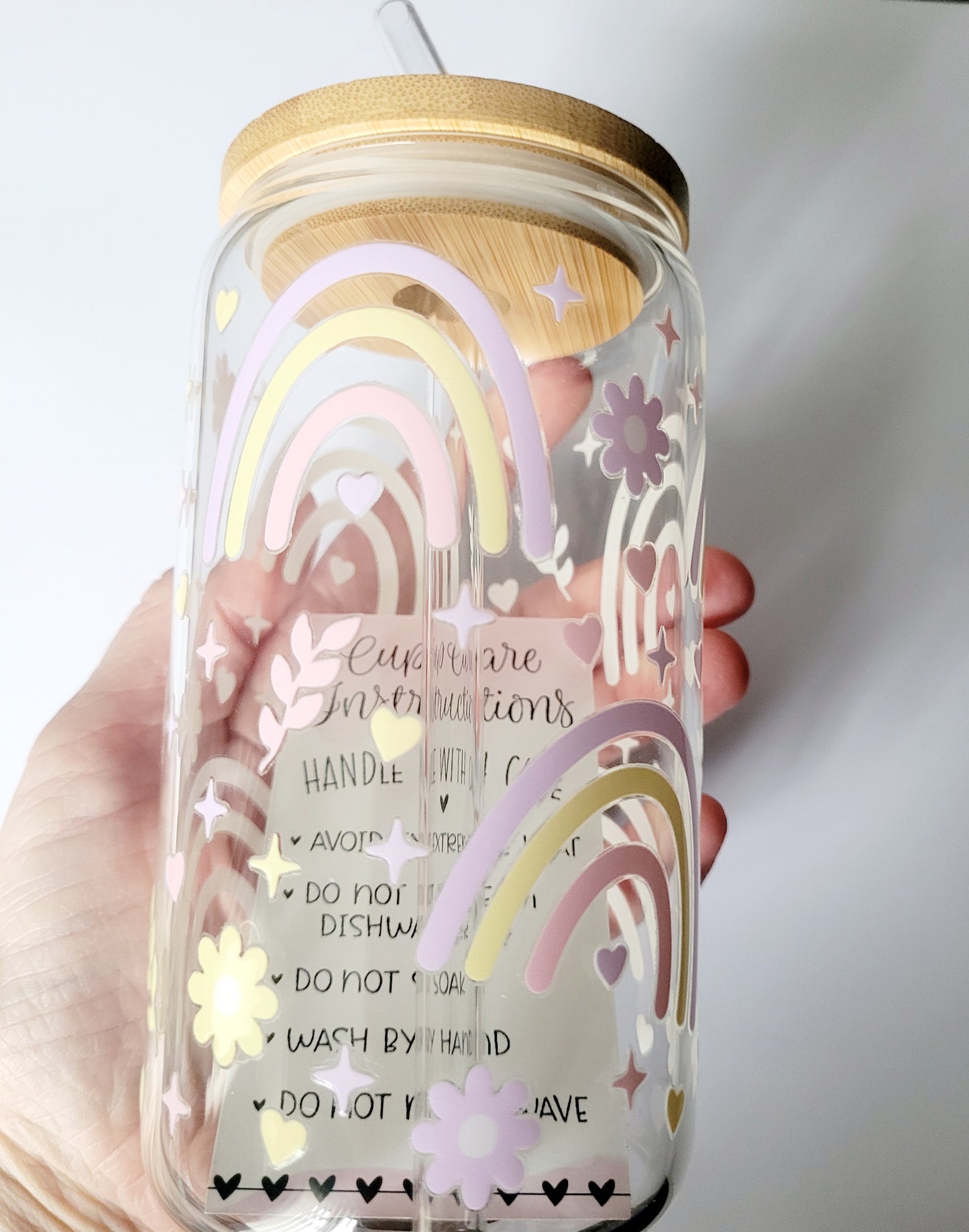 'Rainbow' Glass Tumbler