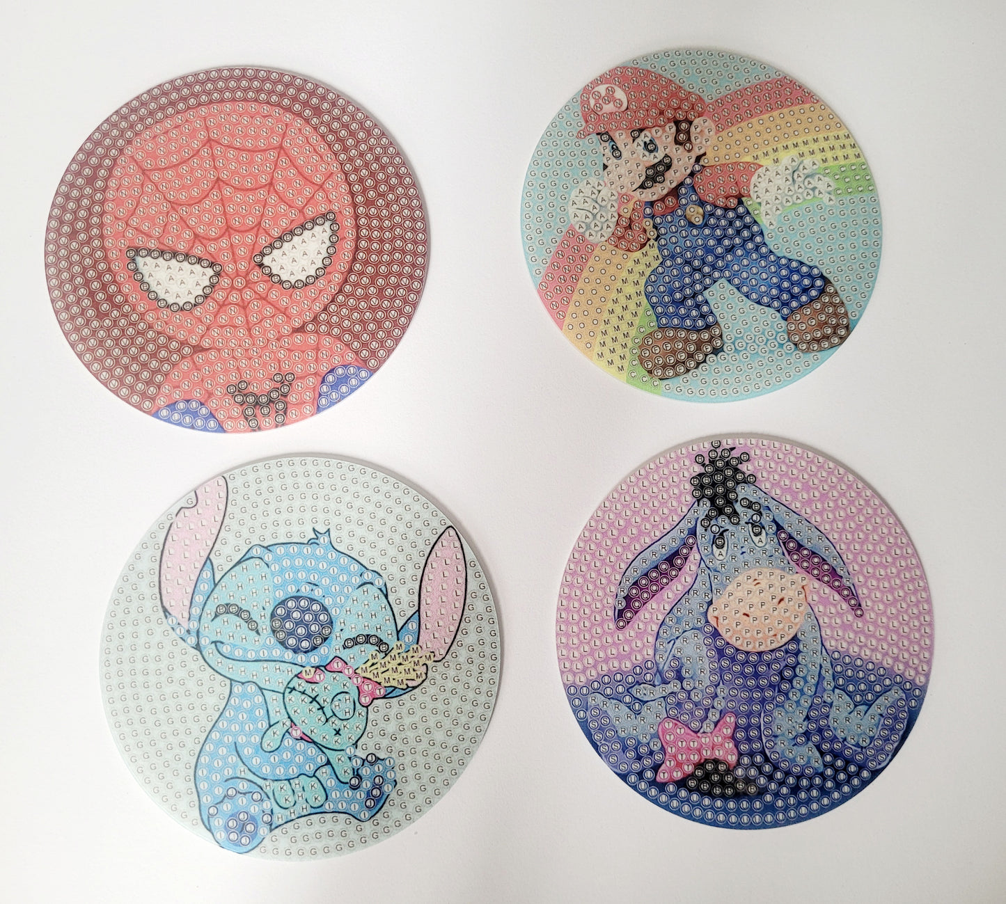 Diamond Art 'Character' Coaster Set Kit