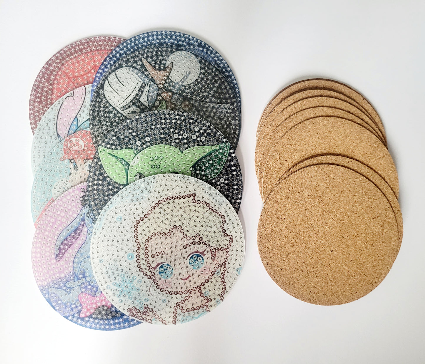 Diamond Art 'Character' Coaster Set Kit
