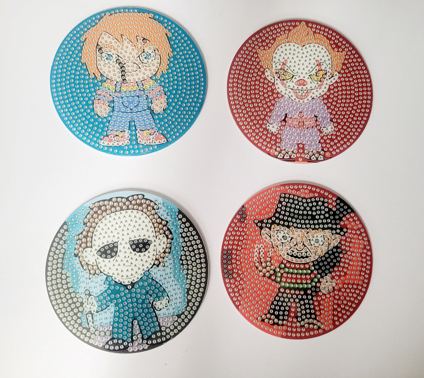 Diamond Art Horror Coaster Set Kit