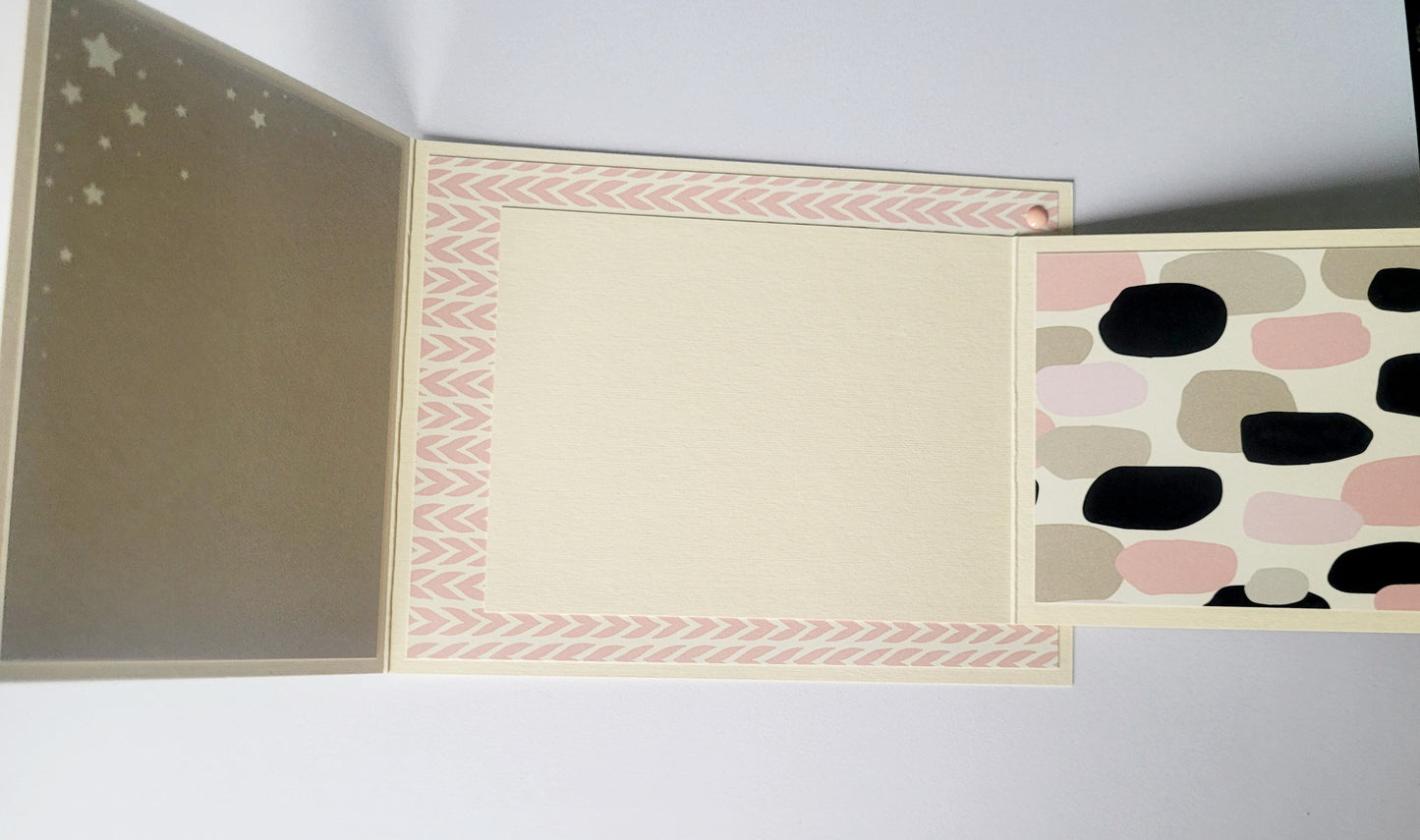Baby Girl Flip Flap Card