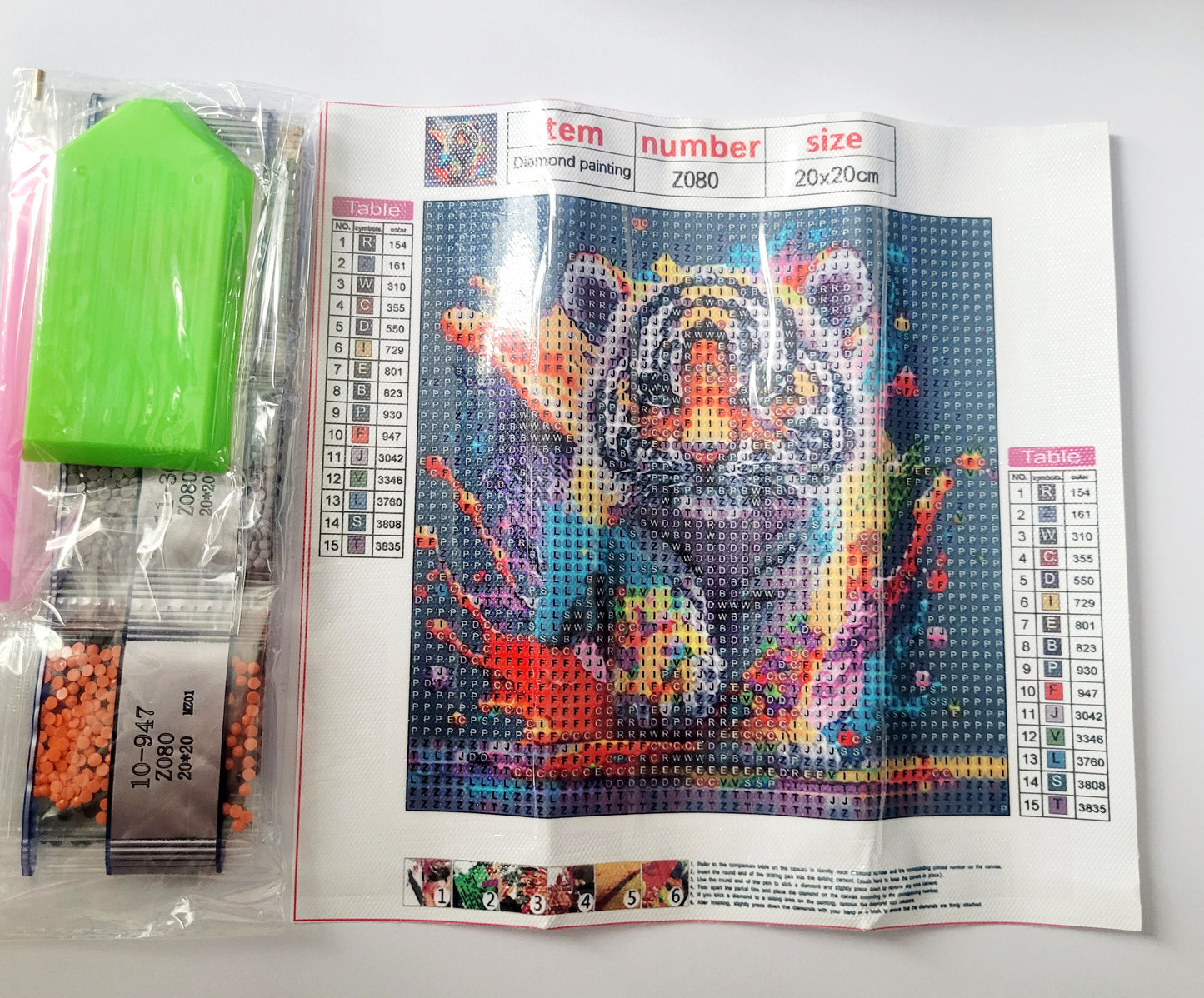 Diamond Art 'Tiger' Kit