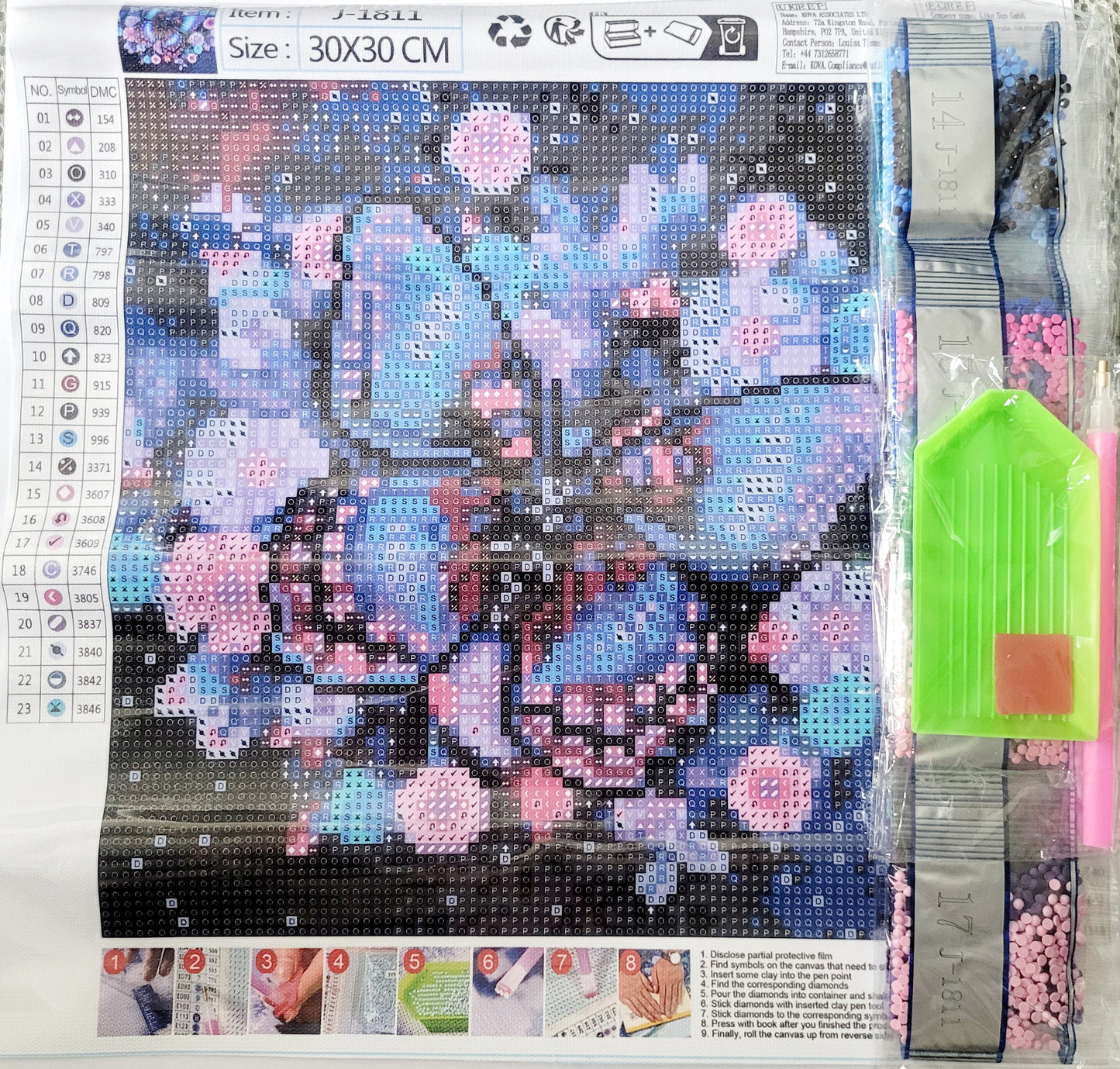 Diamond Art 'Butterfly' Kit