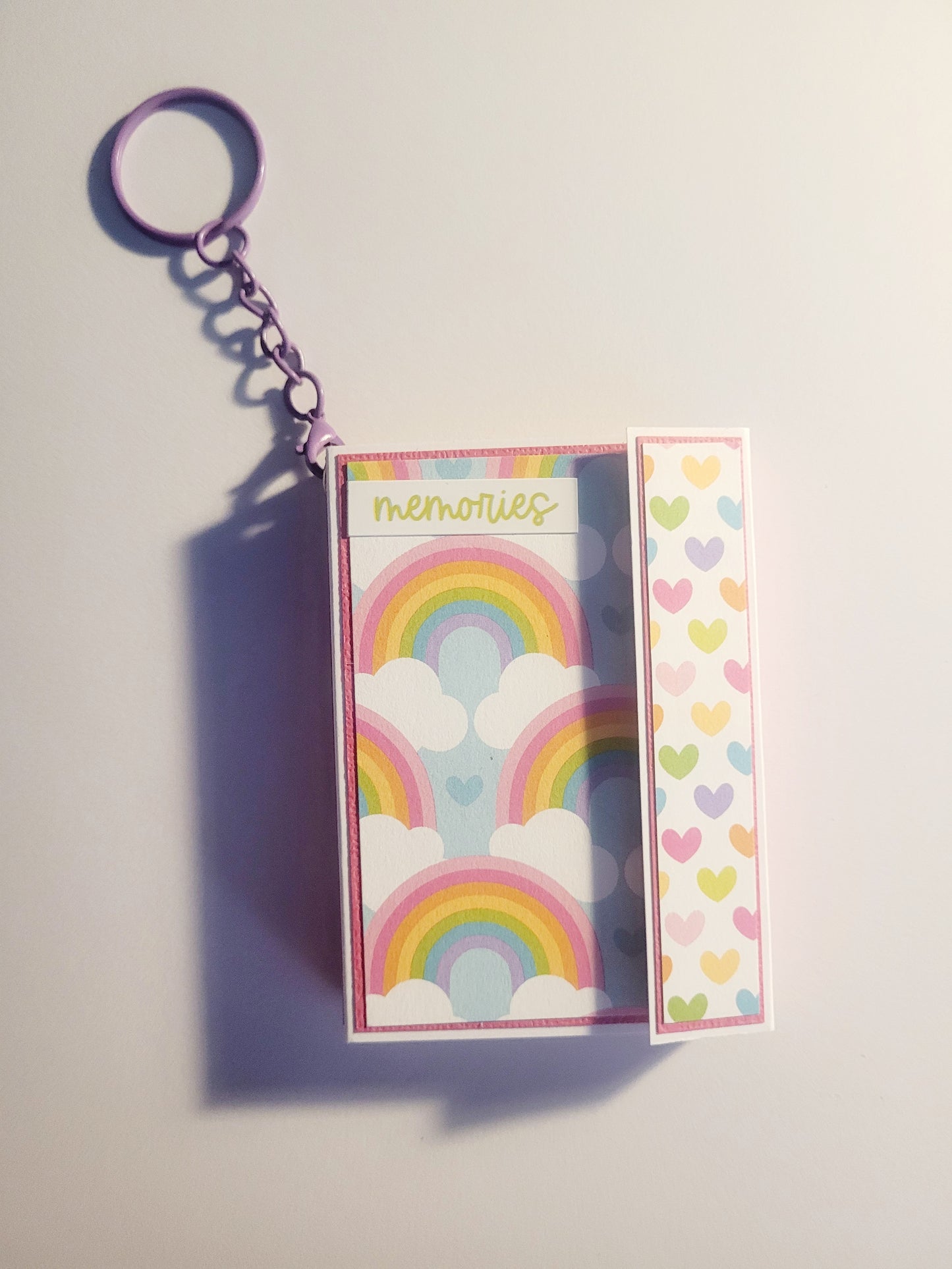 Handmade Keyring Photo Album - Fairy Garden