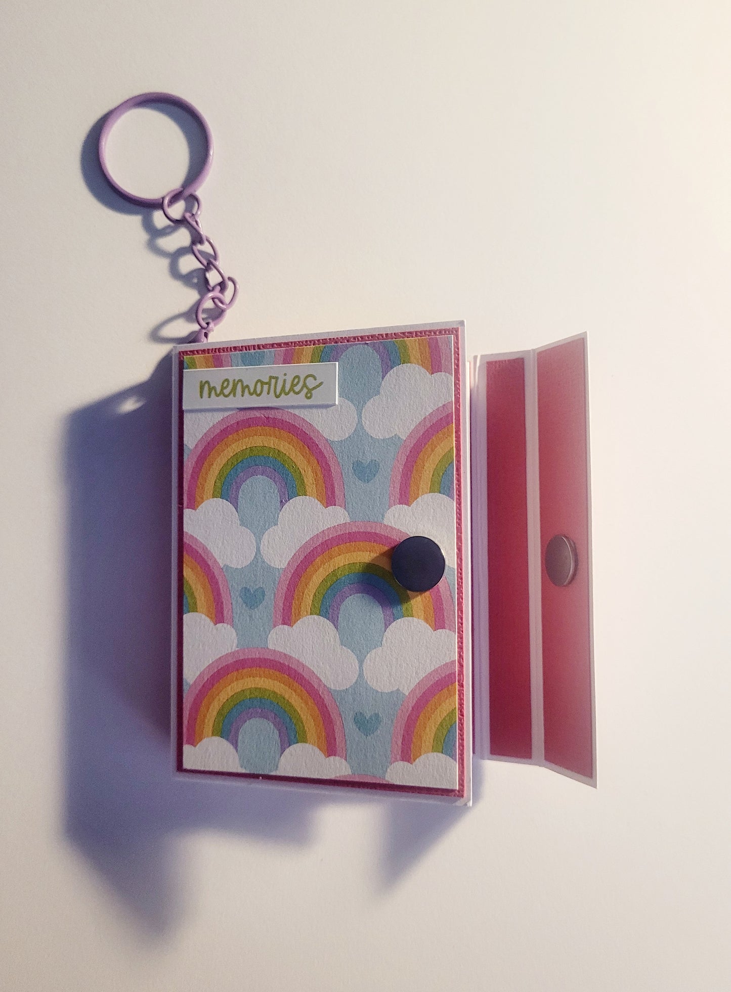 Handmade Keyring Photo Album - Fairy Garden