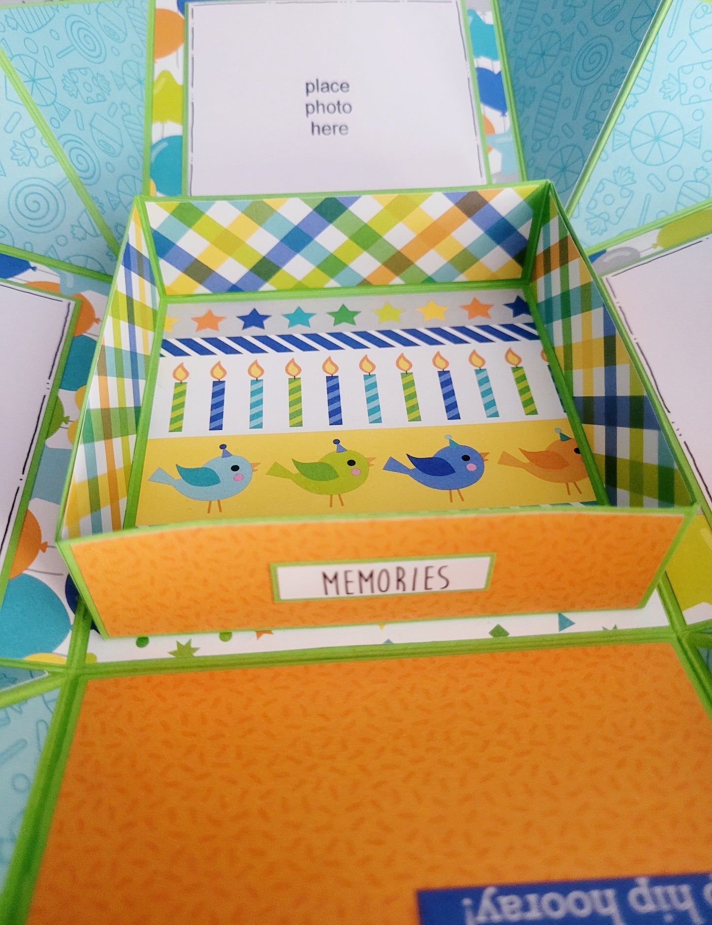 Handmade Explosion Squash Album - Birthday