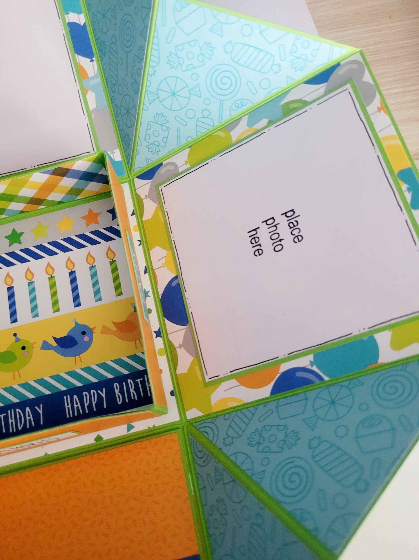 Handmade Explosion Squash Album - Birthday