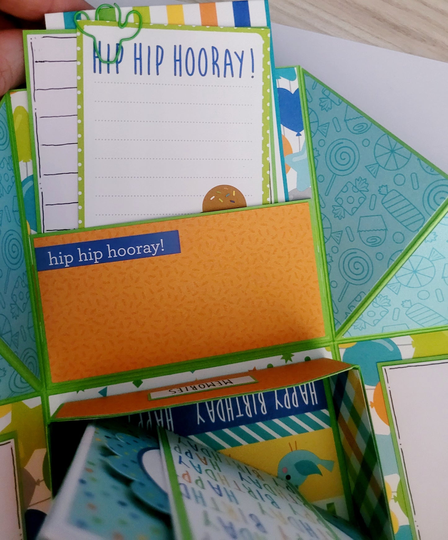 Handmade Explosion Squash Album - Birthday