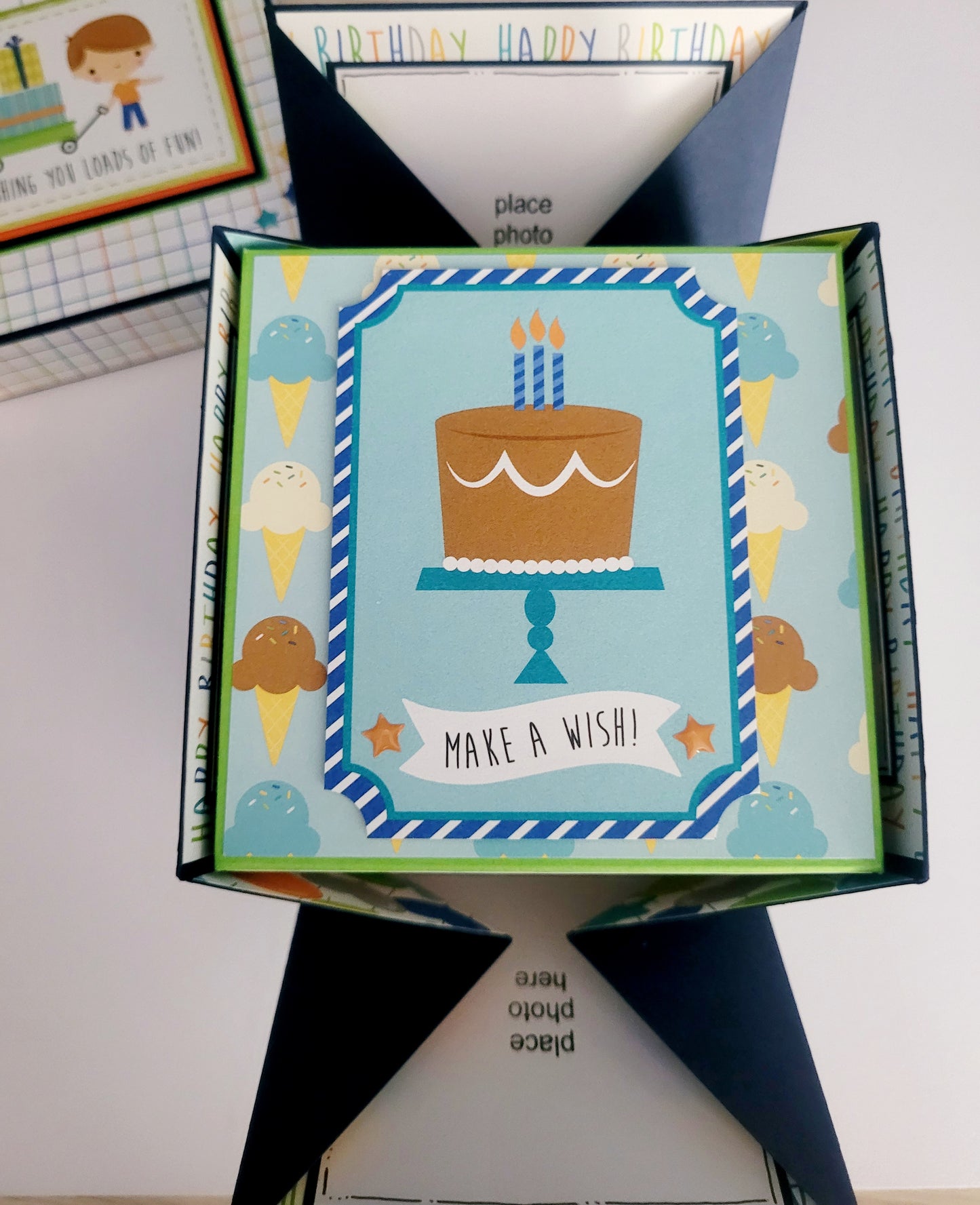 Handmade Explosion Box Album - Birthday