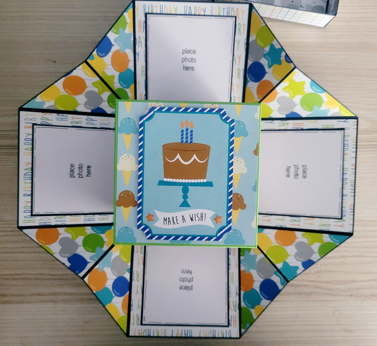 Handmade Explosion Box Album - Birthday