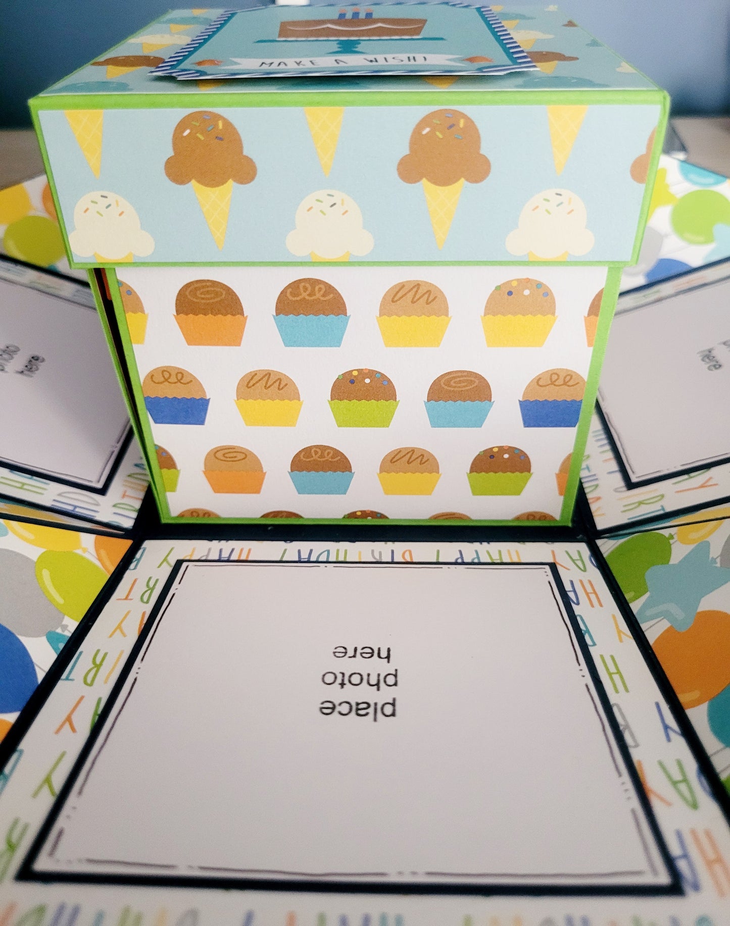 Handmade Explosion Box Album - Birthday