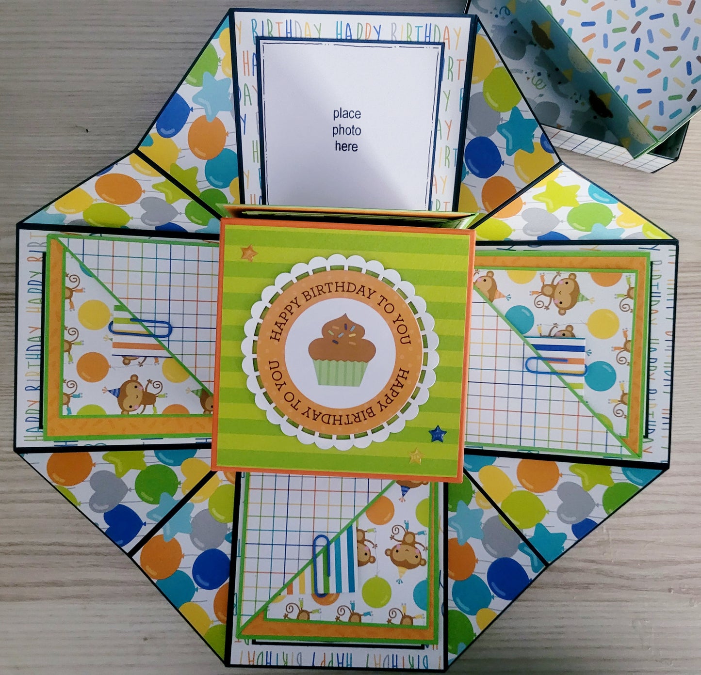 Handmade Explosion Box Album - Birthday