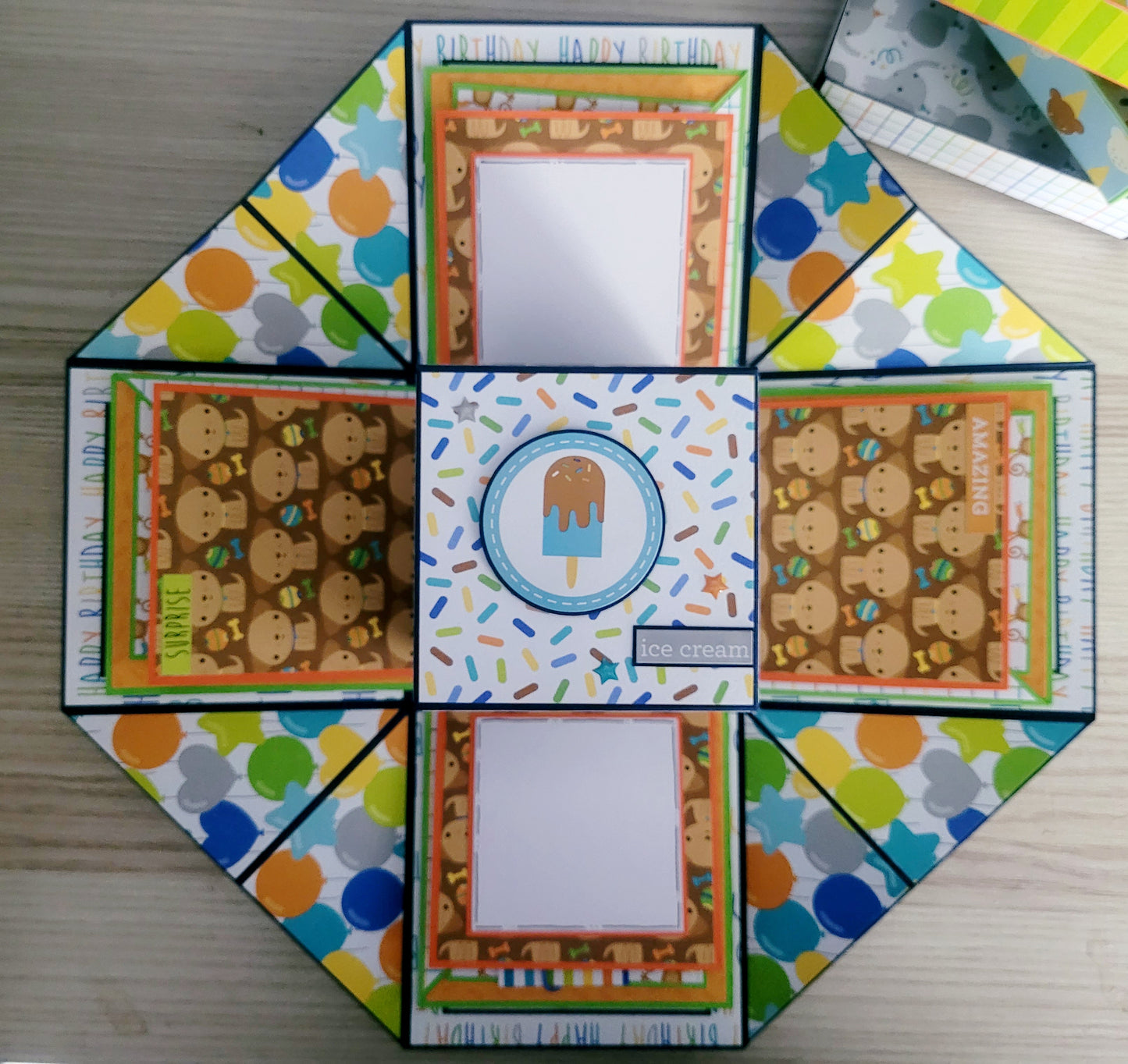 Handmade Explosion Box Album - Birthday