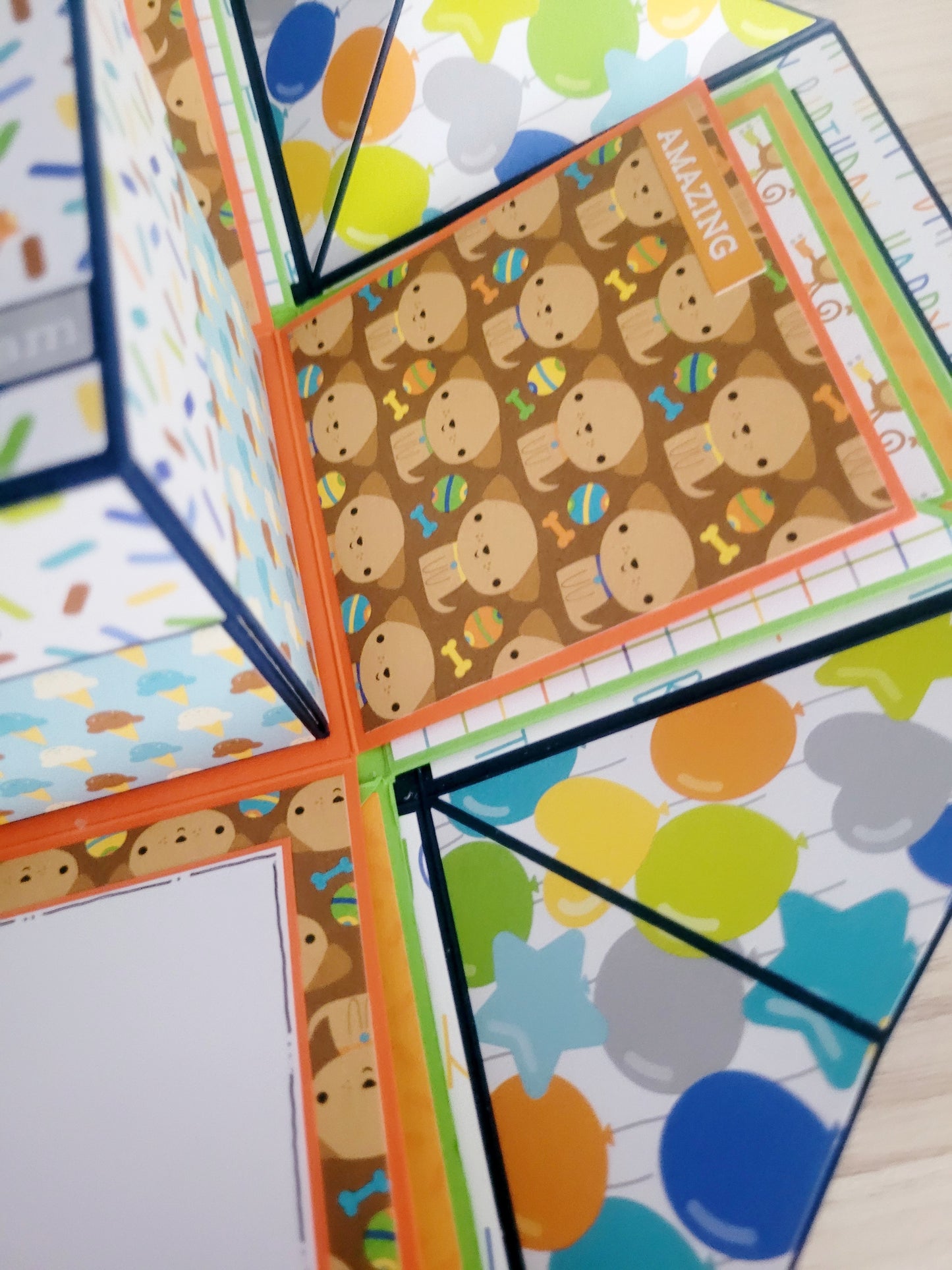 Handmade Explosion Box Album - Birthday