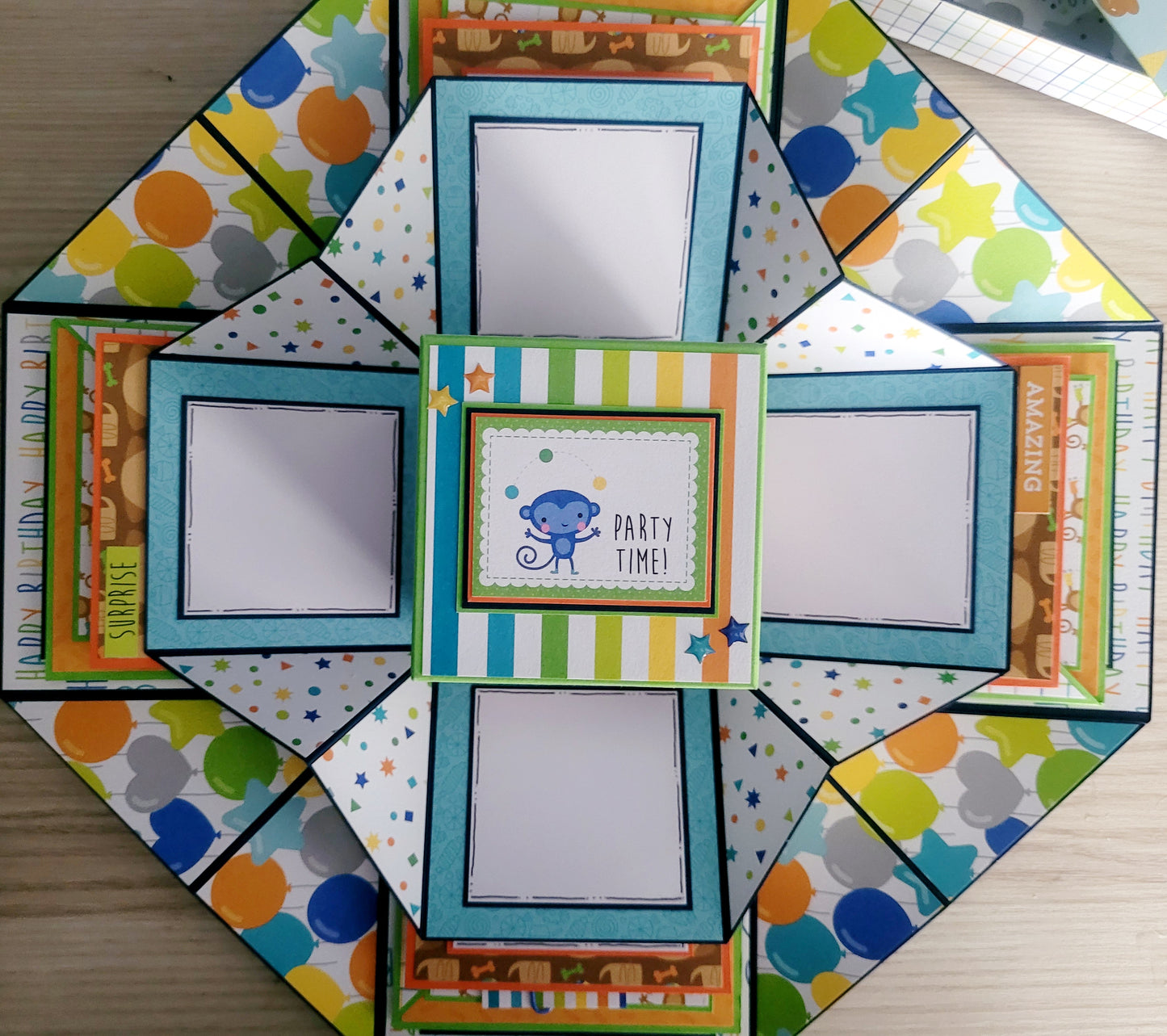 Handmade Explosion Box Album - Birthday