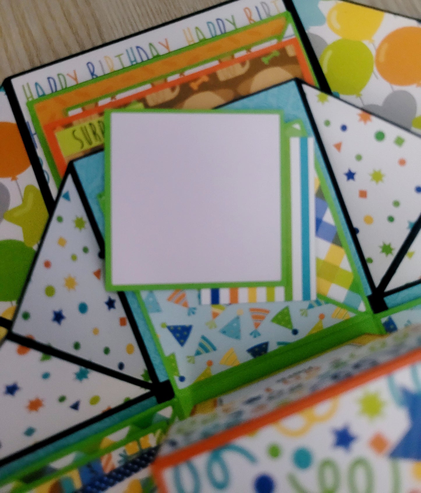 Handmade Explosion Box Album - Birthday