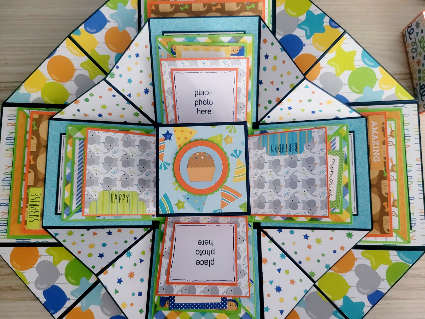 Handmade Explosion Box Album - Birthday