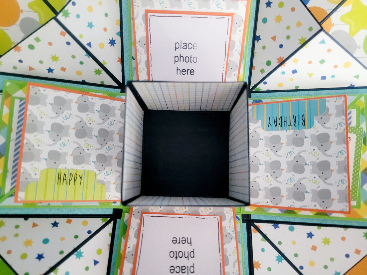 Handmade Explosion Box Album - Birthday