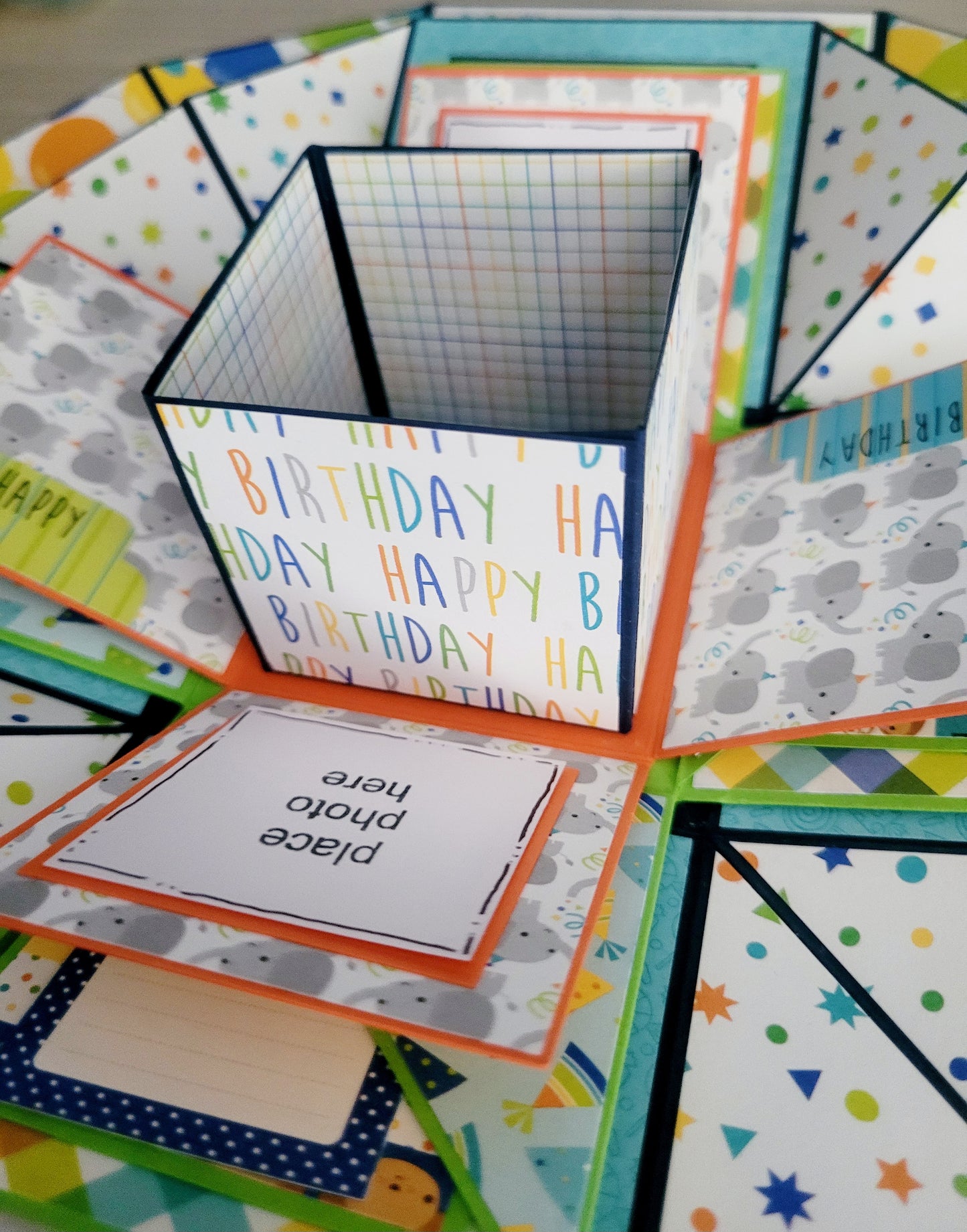 Handmade Explosion Box Album - Birthday