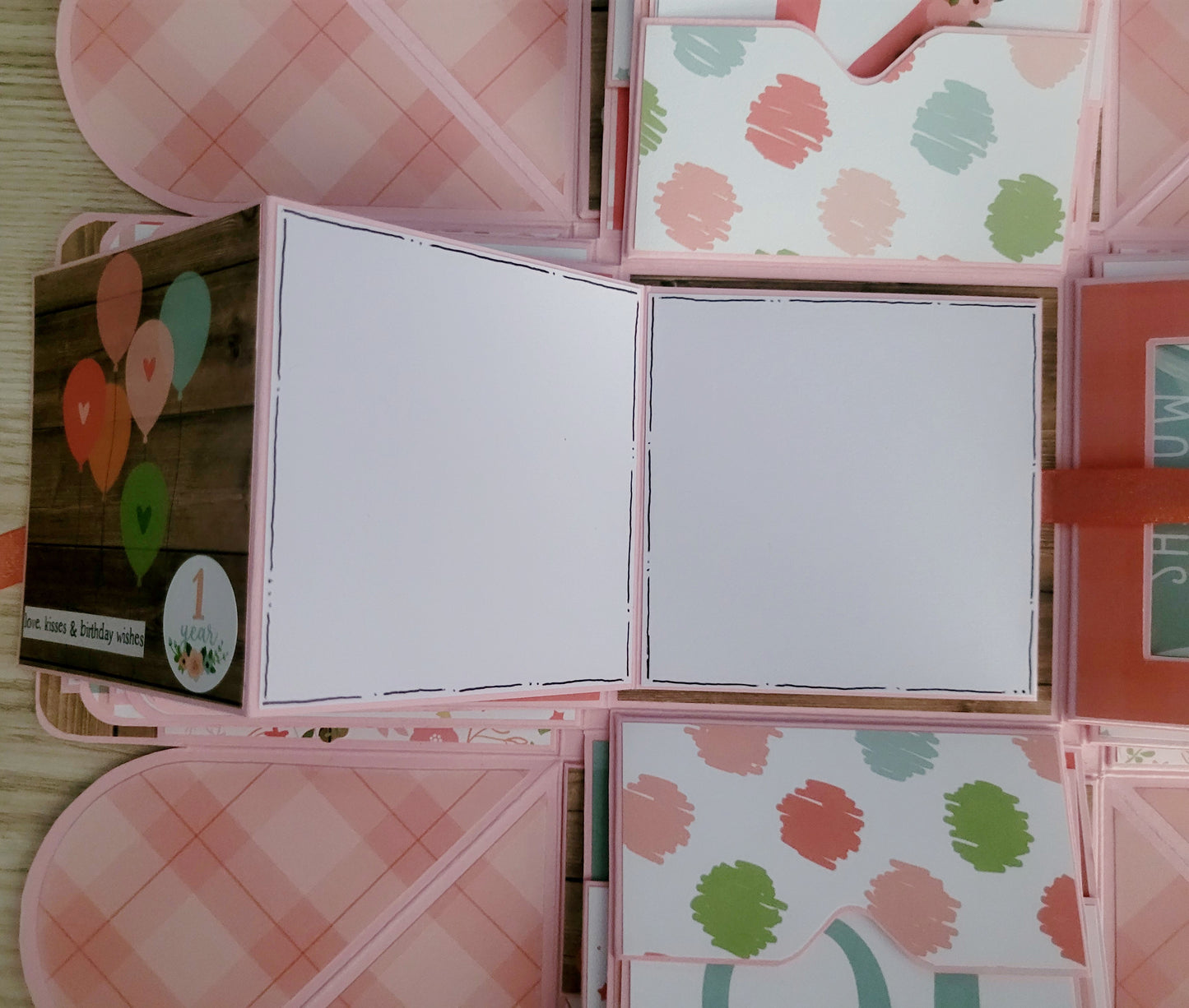 Handmade Explosion Box Album - 0-12mth Baby Girl