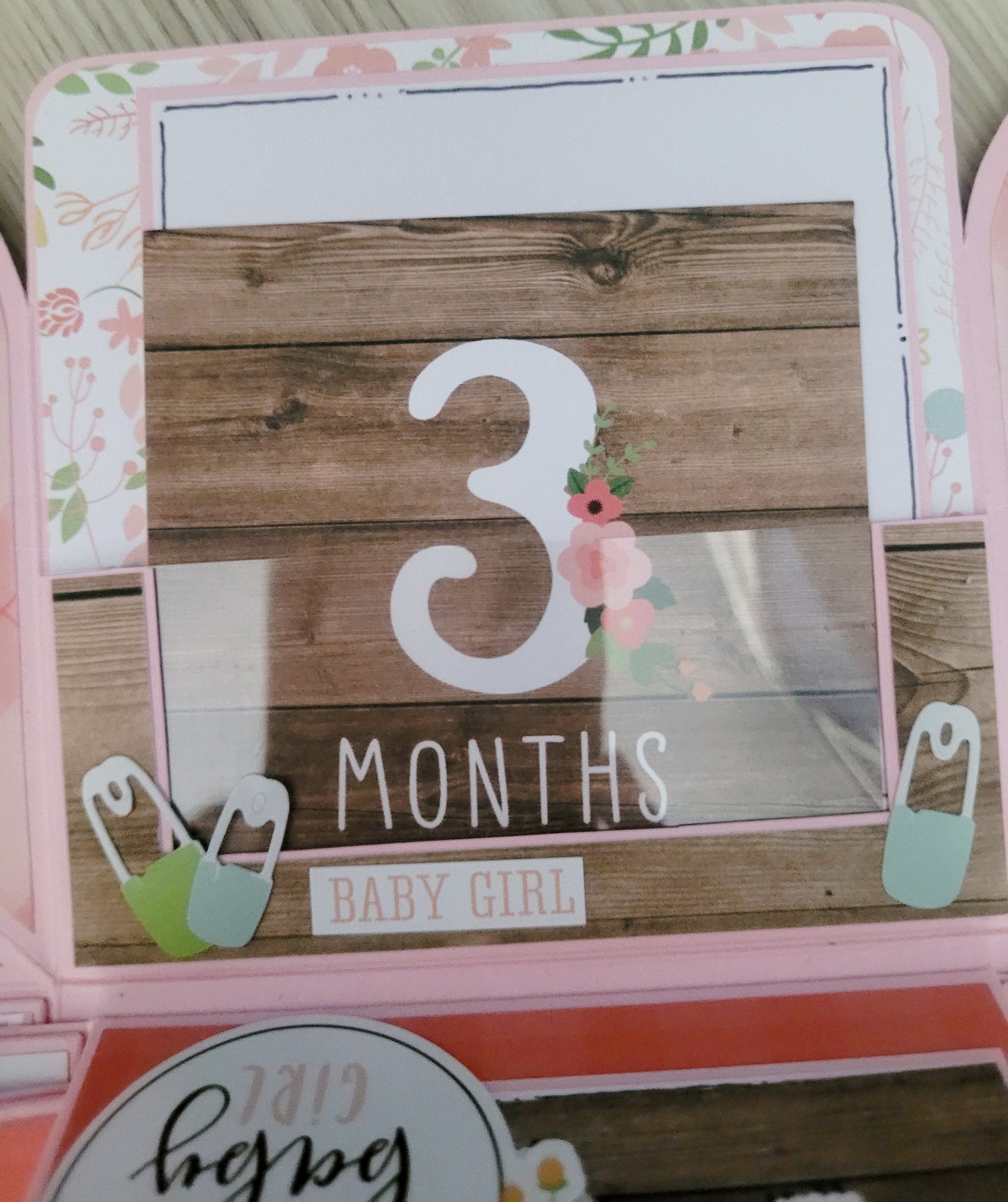 Handmade Explosion Box Album - 0-12mth Baby Girl