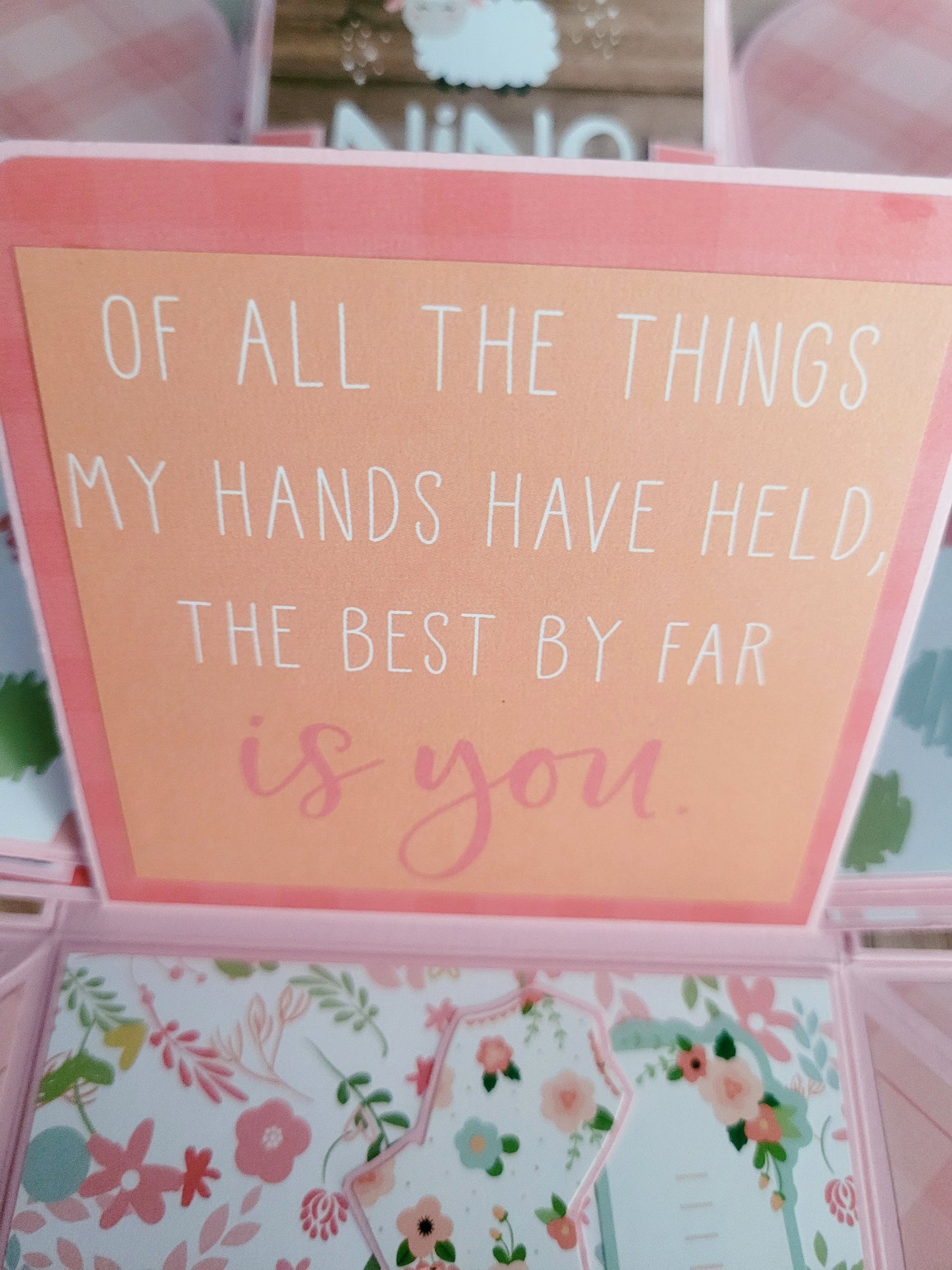 Handmade Explosion Box Album - 0-12mth Baby Girl