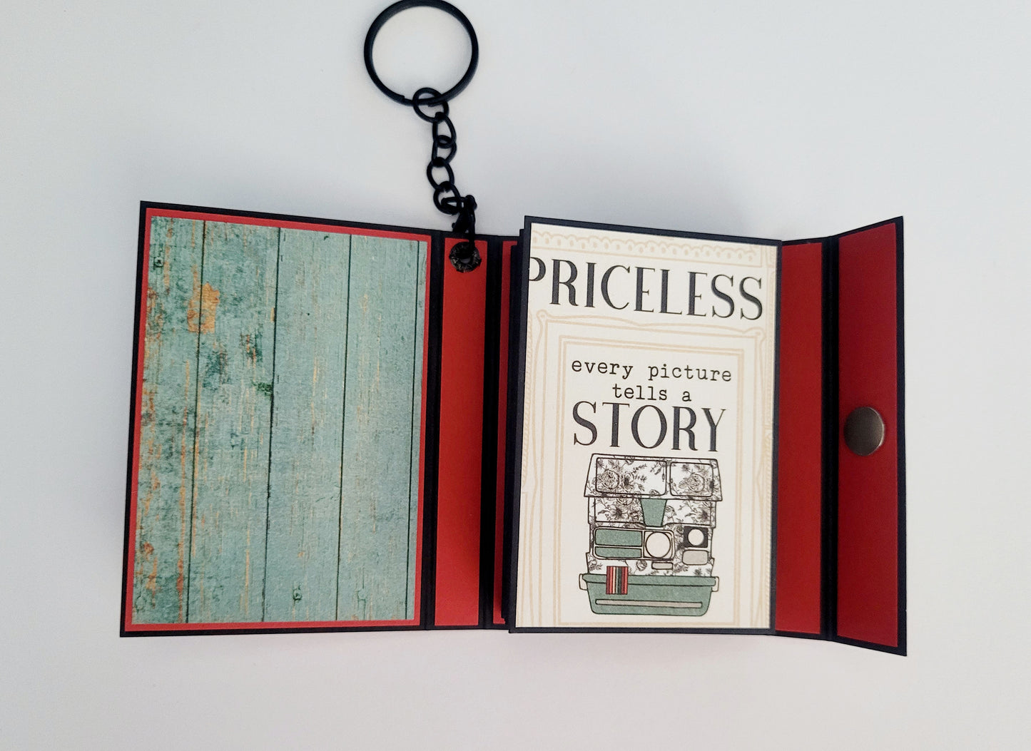 Handmade Photo Album Keyring - Best Friends