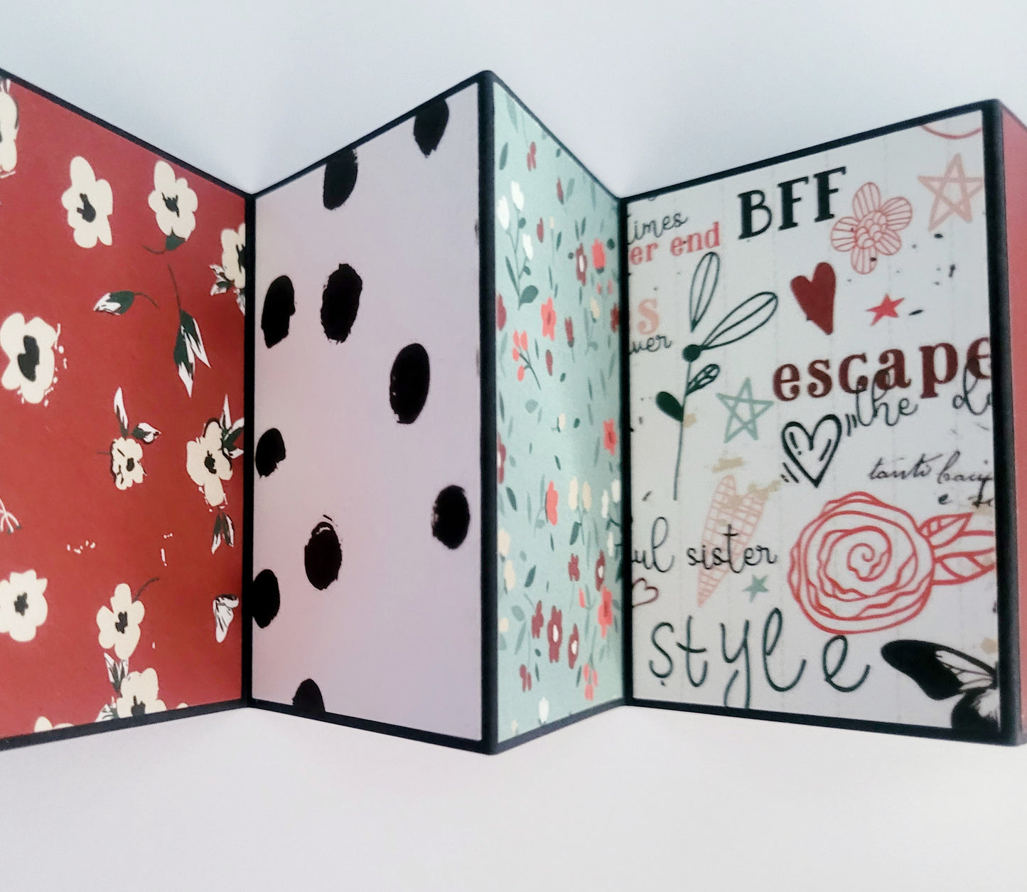 Handmade Photo Album Keyring - Best Friends