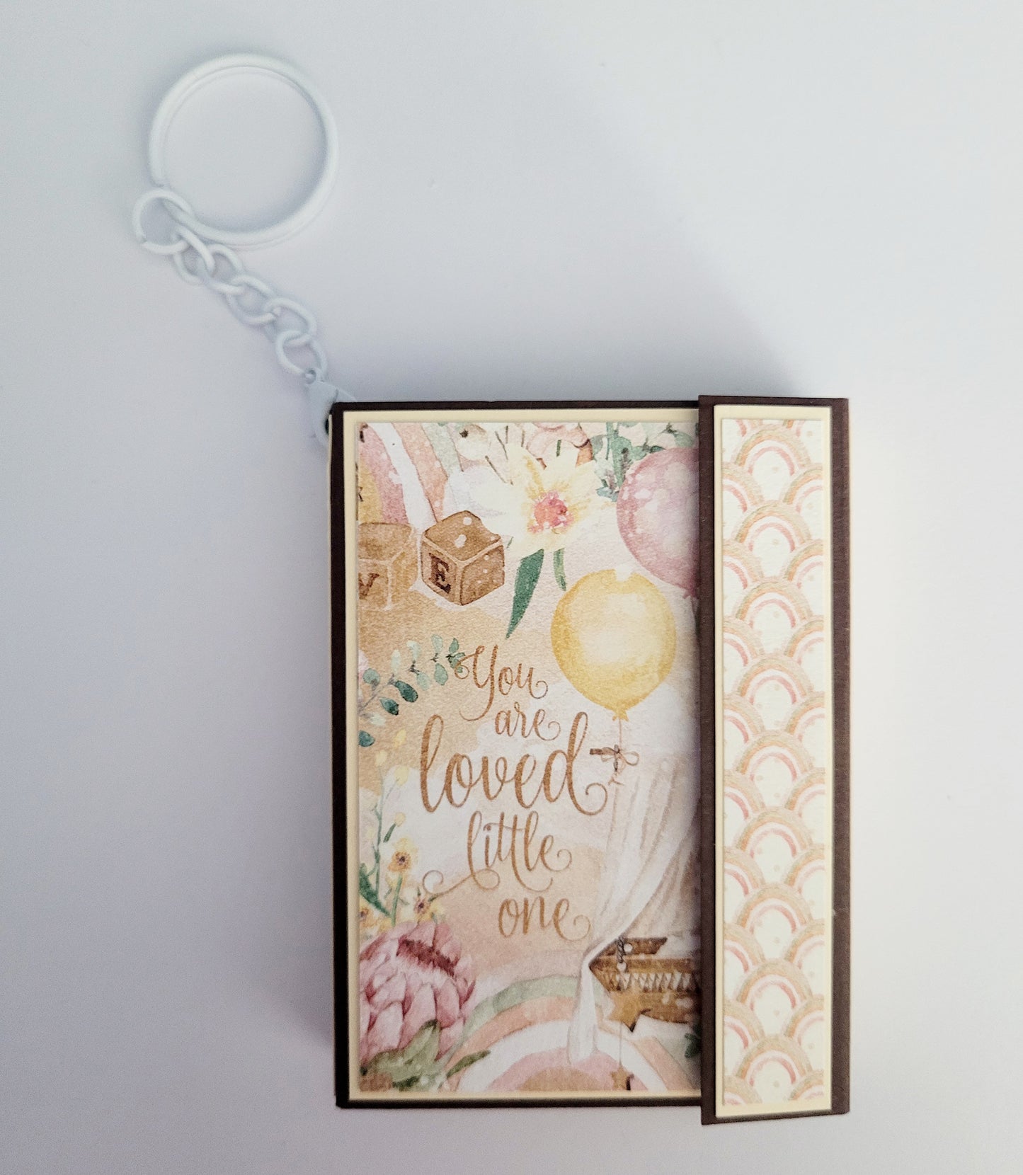 Handmade Photo Album Keyring - Little One