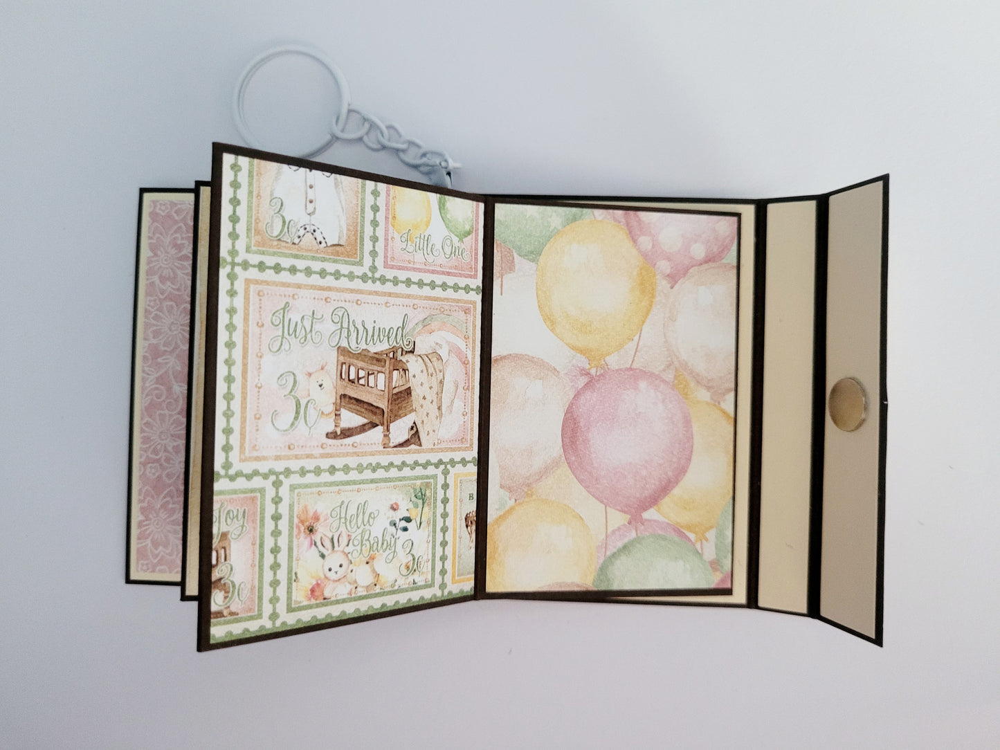 Handmade Photo Album Keyring - Little One