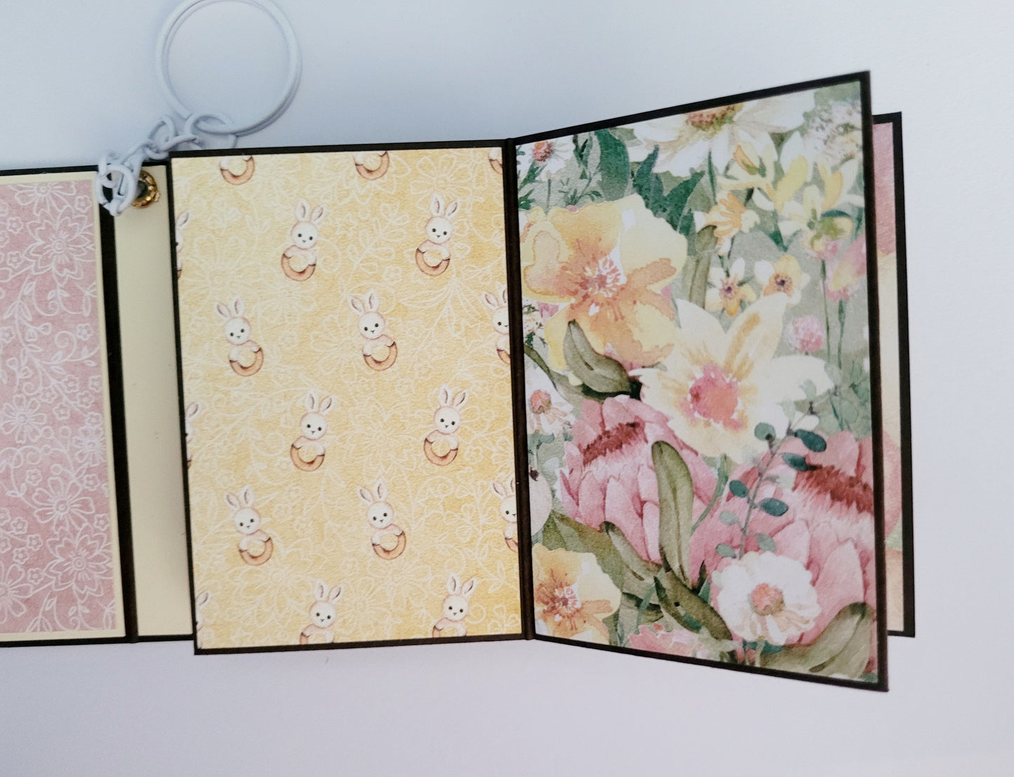 Handmade Photo Album Keyring - Little One