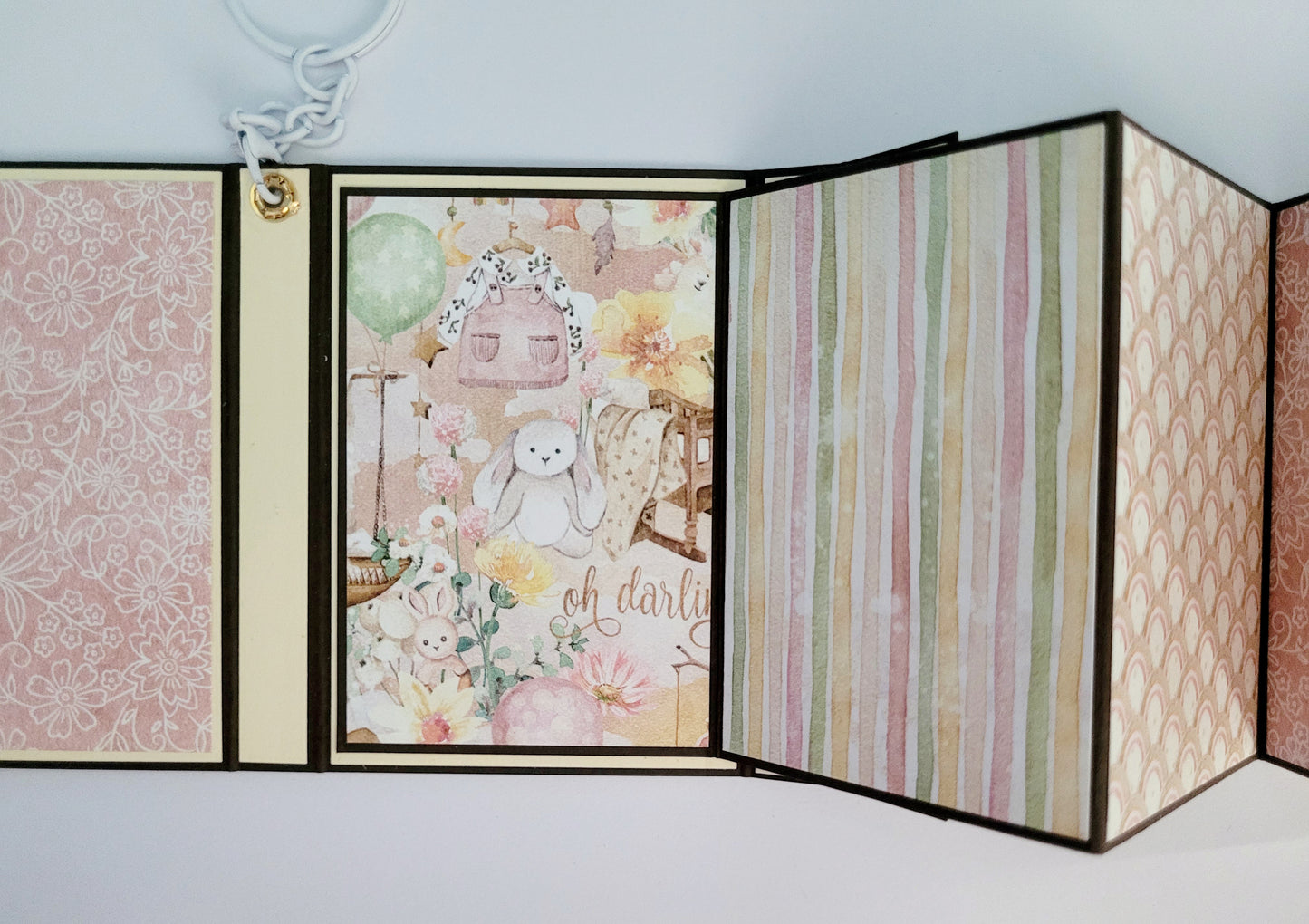 Handmade Photo Album Keyring - Little One