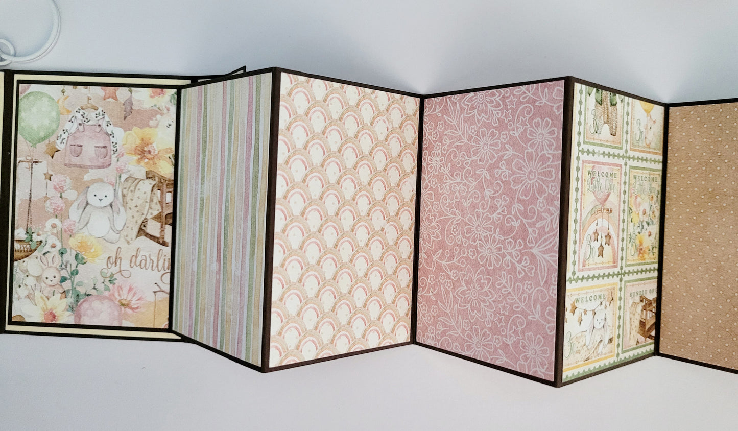 Handmade Photo Album Keyring - Little One