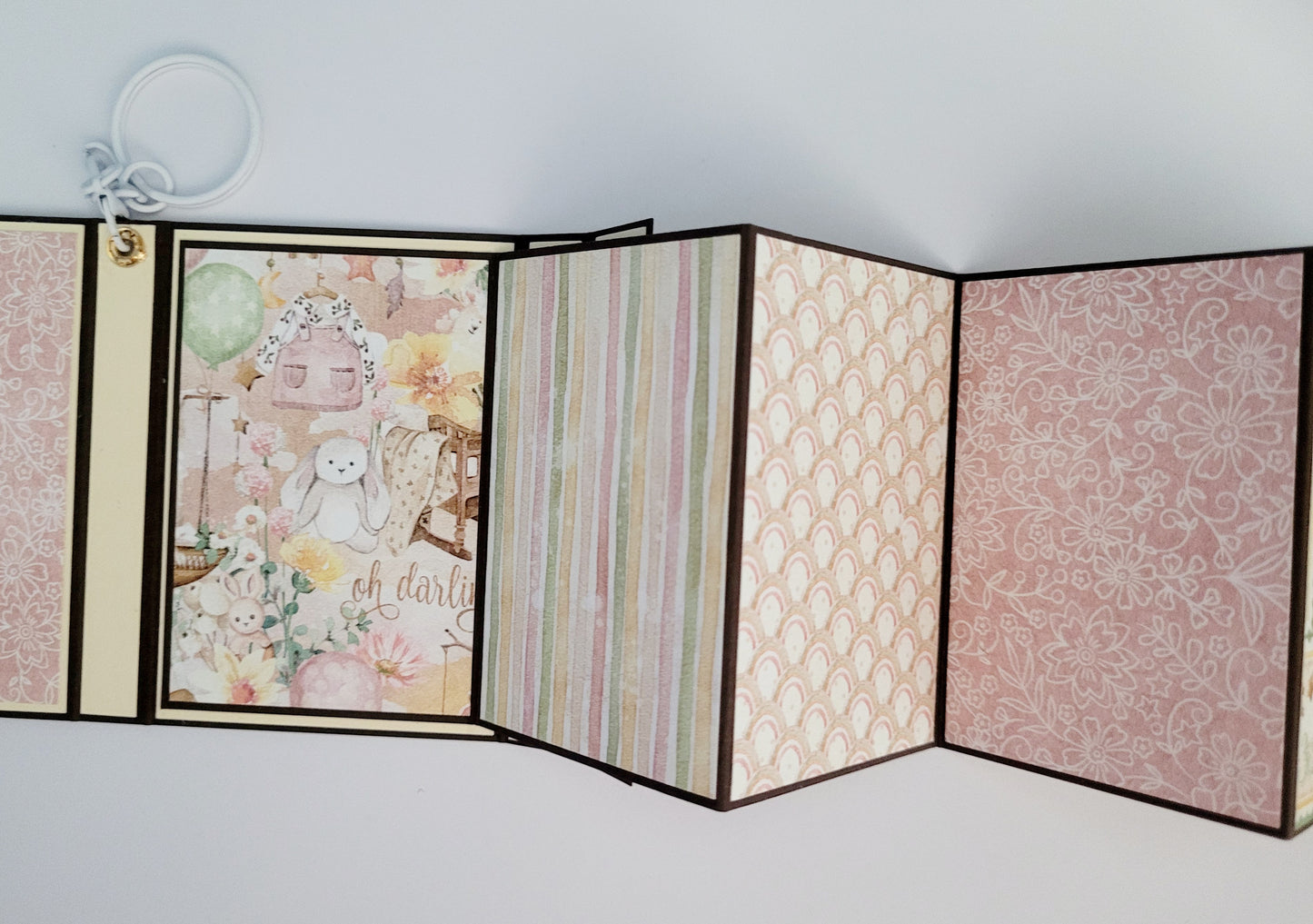 Handmade Photo Album Keyring - Little One