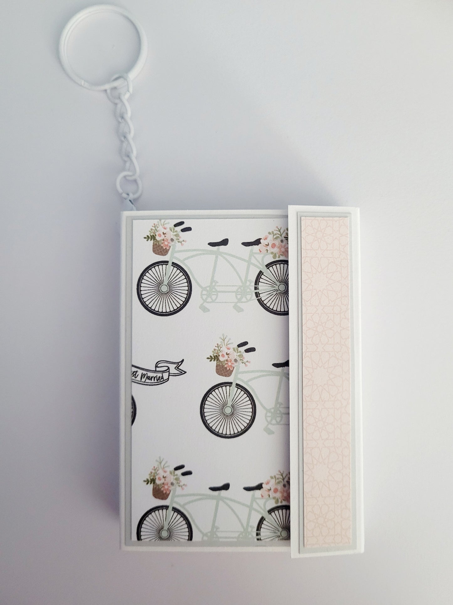Handmade Photo Album Keyring - Wedding