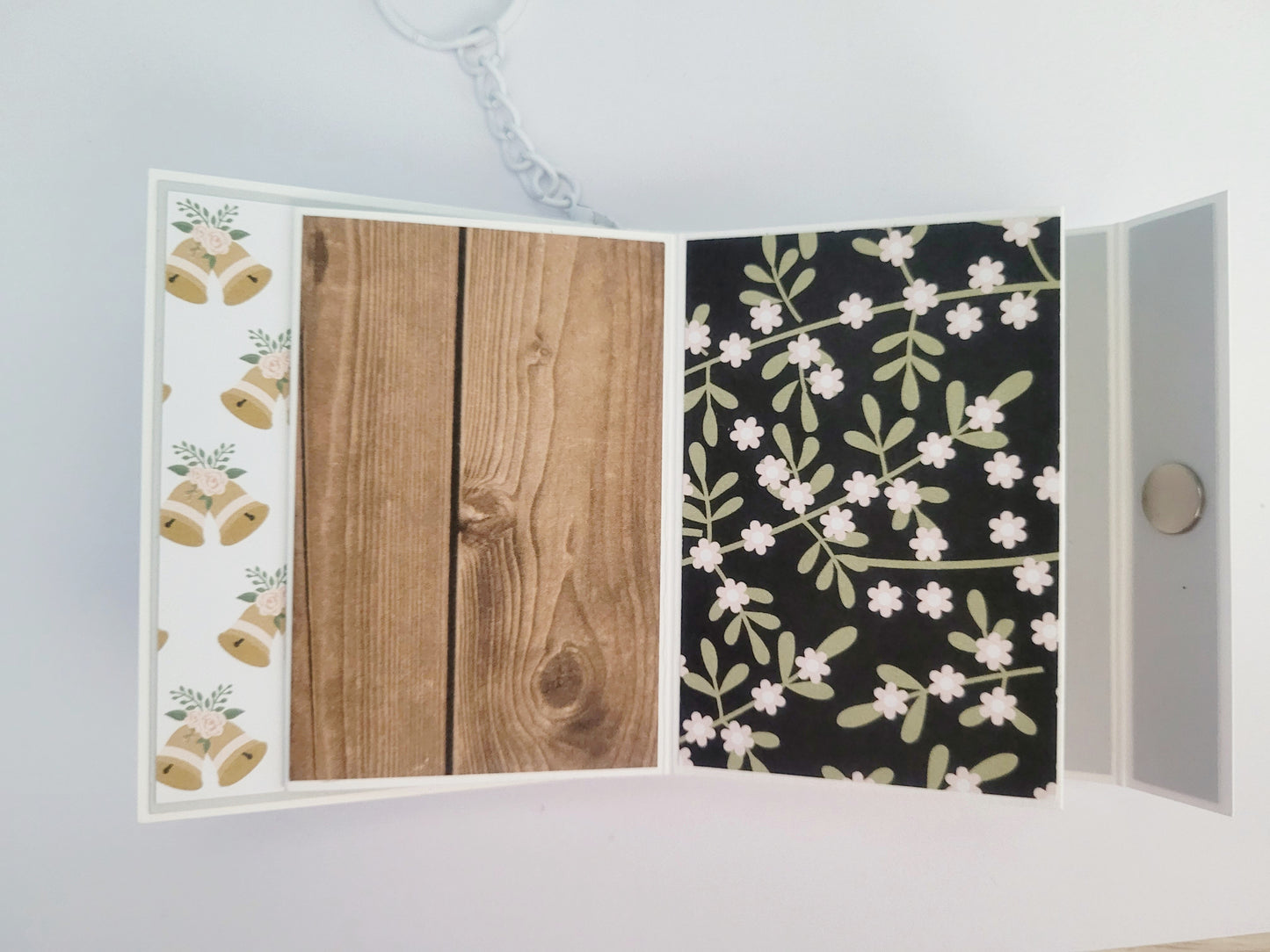 Handmade Photo Album Keyring - Wedding