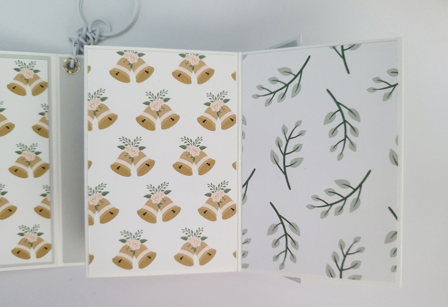 Handmade Photo Album Keyring - Wedding