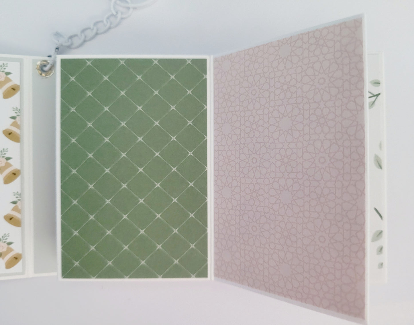 Handmade Photo Album Keyring - Wedding