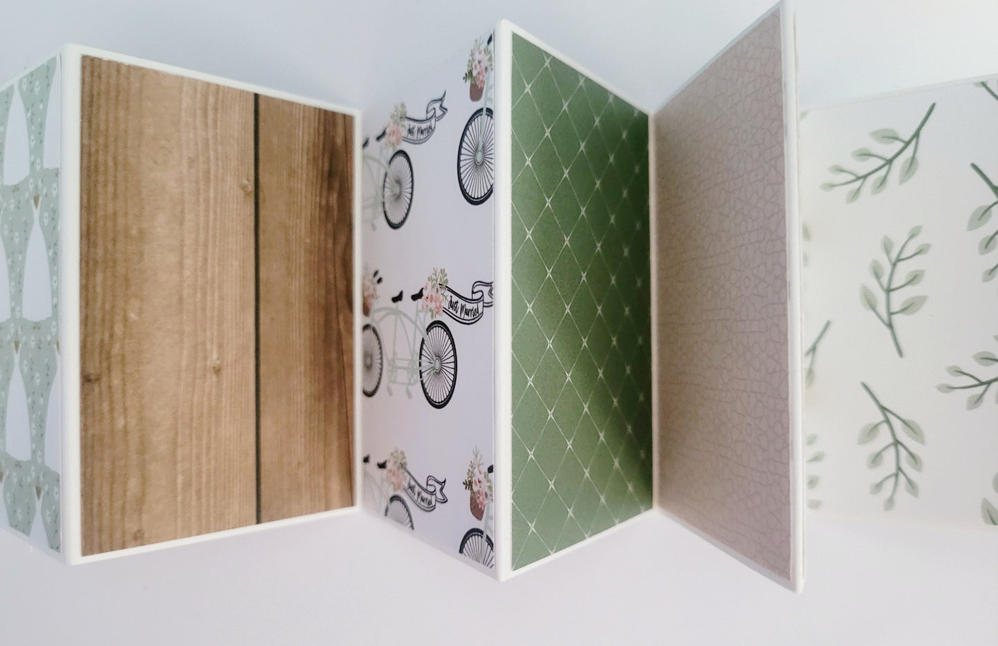 Handmade Photo Album Keyring - Wedding