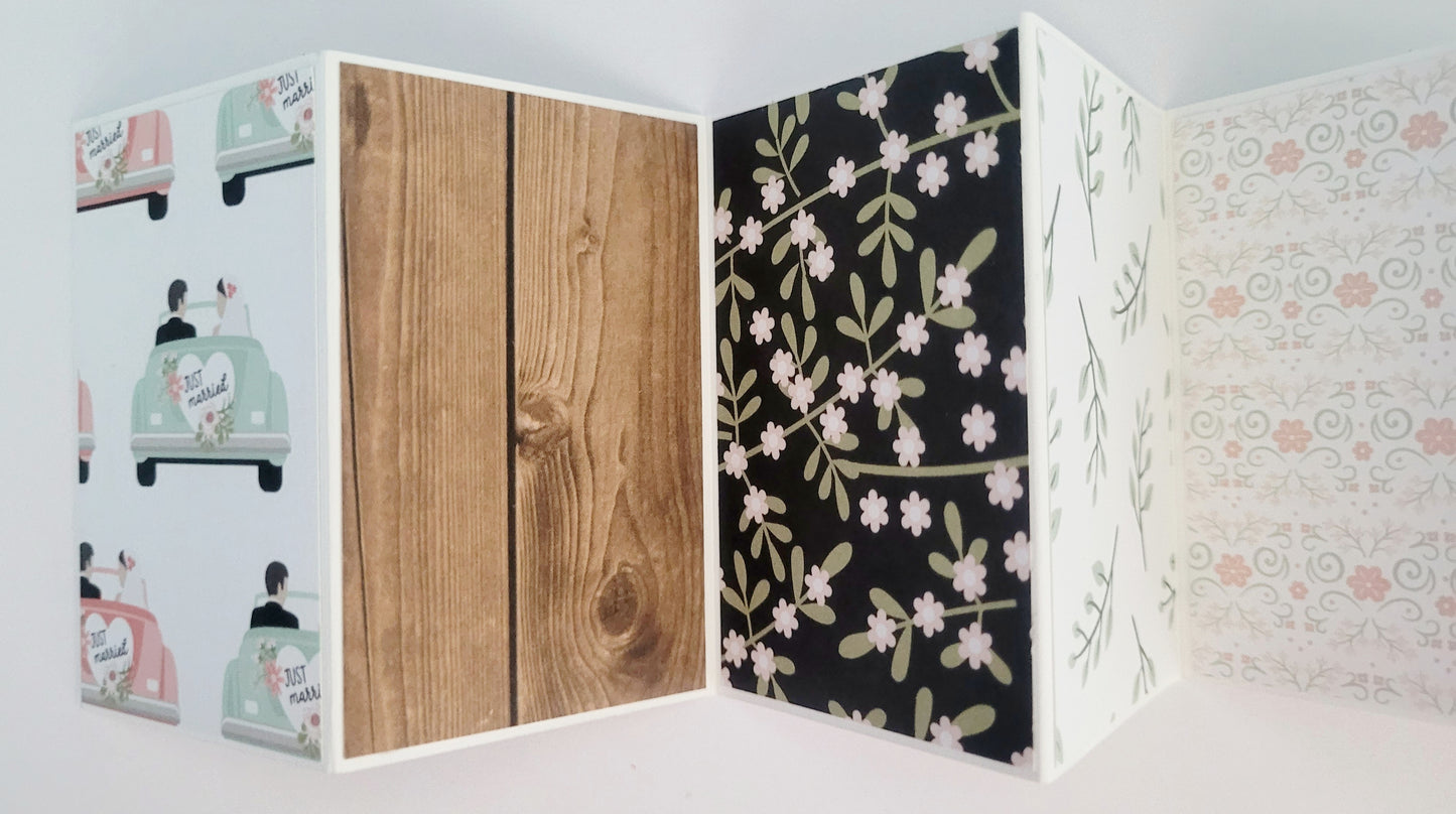 Handmade Photo Album Keyring - Wedding