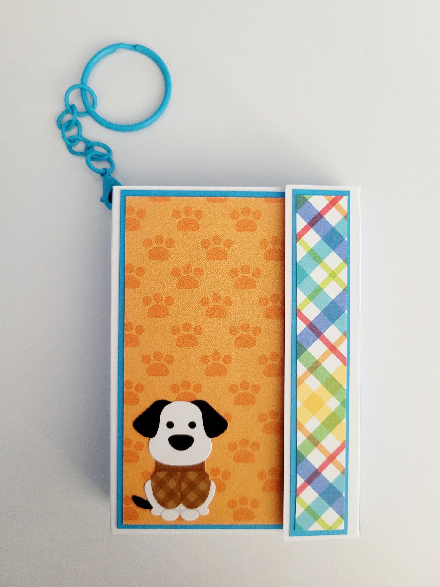 Handmade Photo Album Keyring - Dog