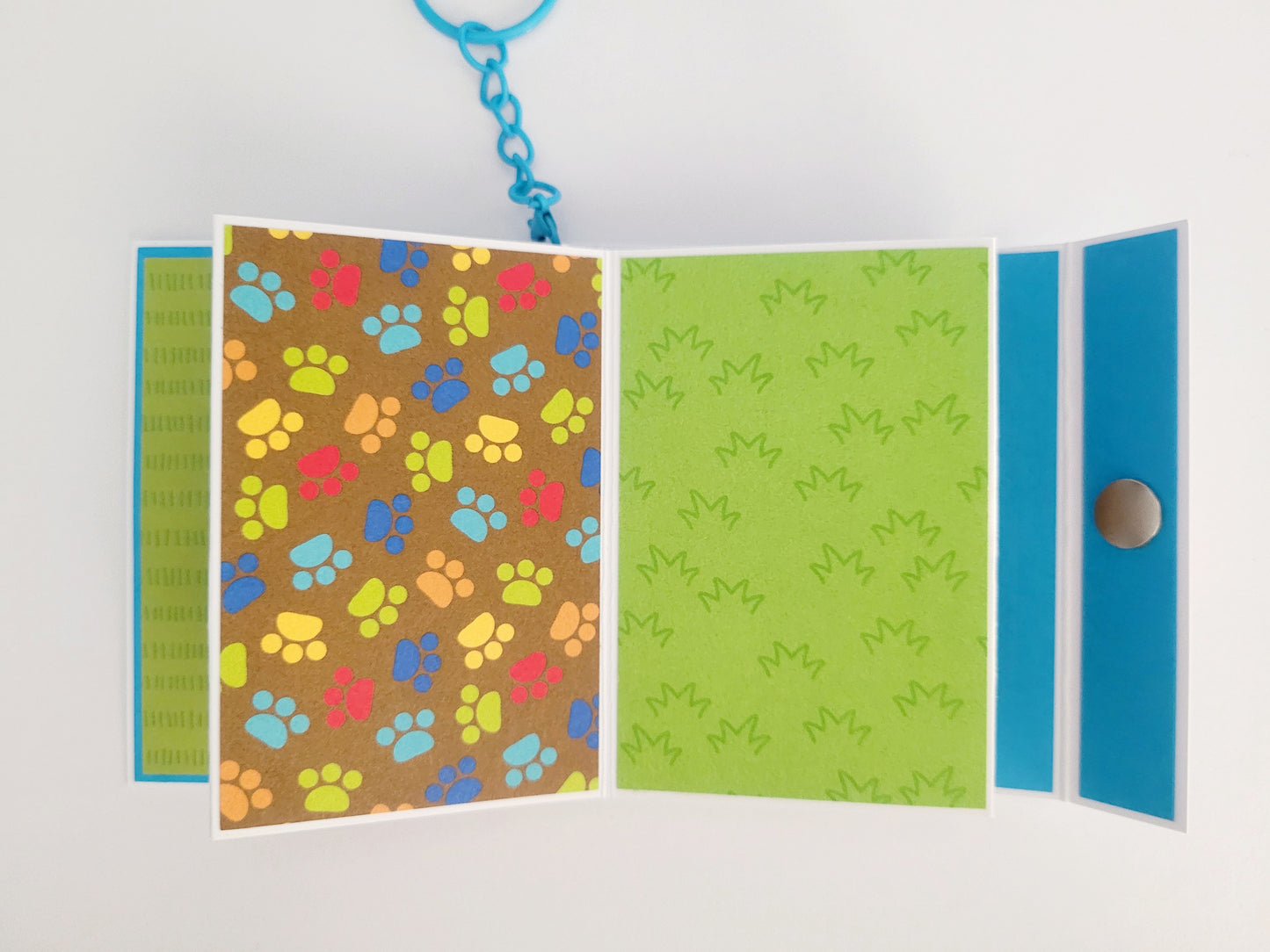Handmade Photo Album Keyring - Dog