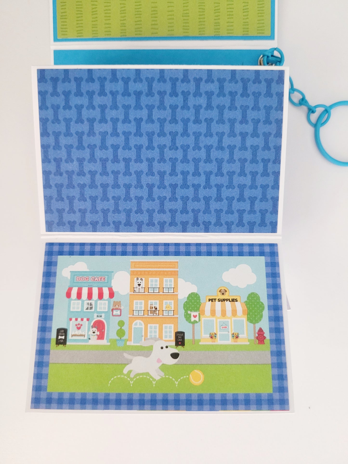 Handmade Photo Album Keyring - Dog