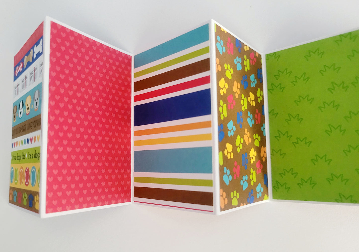 Handmade Photo Album Keyring - Dog