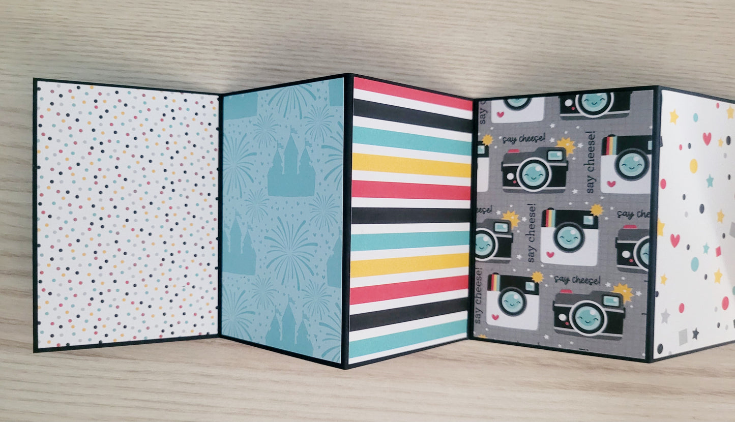 Handmade Photo Album Keyring - Magical Holiday